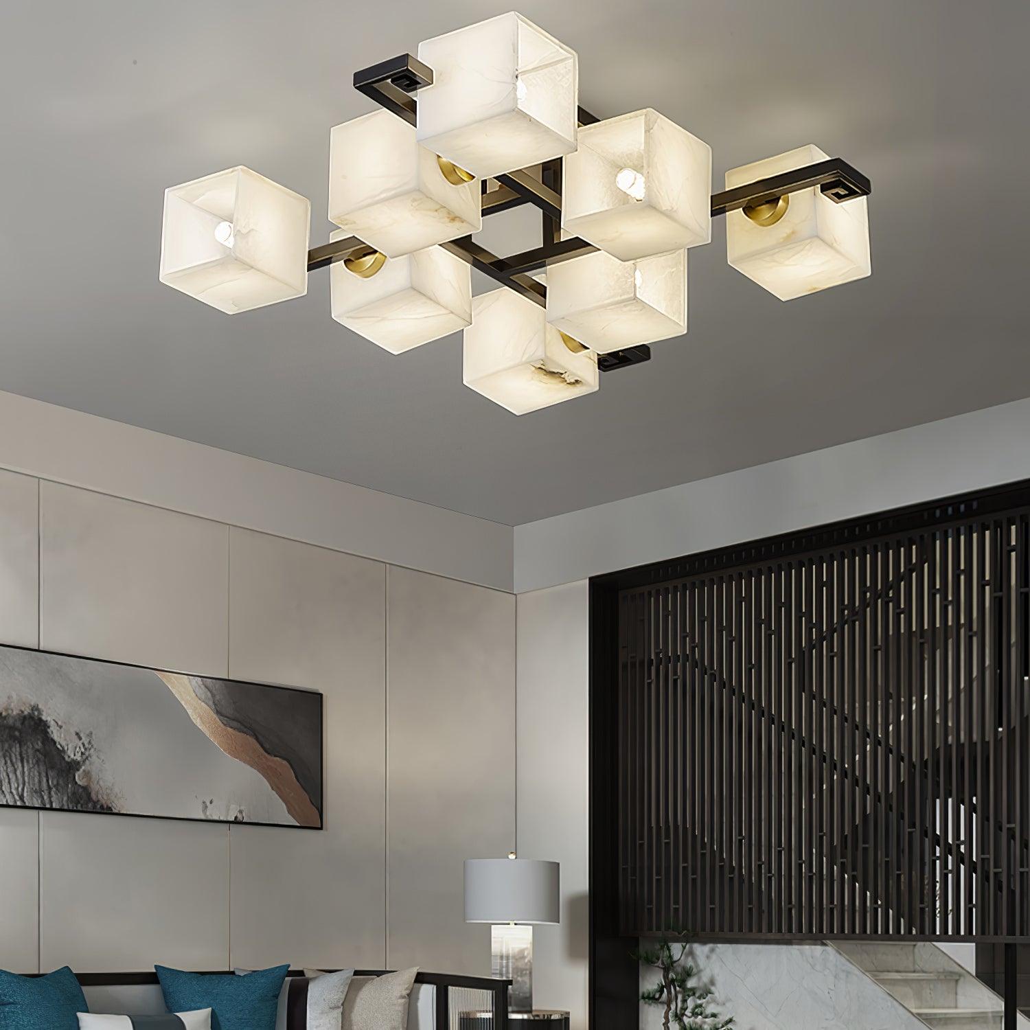 Kaelen Alabaster Ceiling Light-Neutral Decor