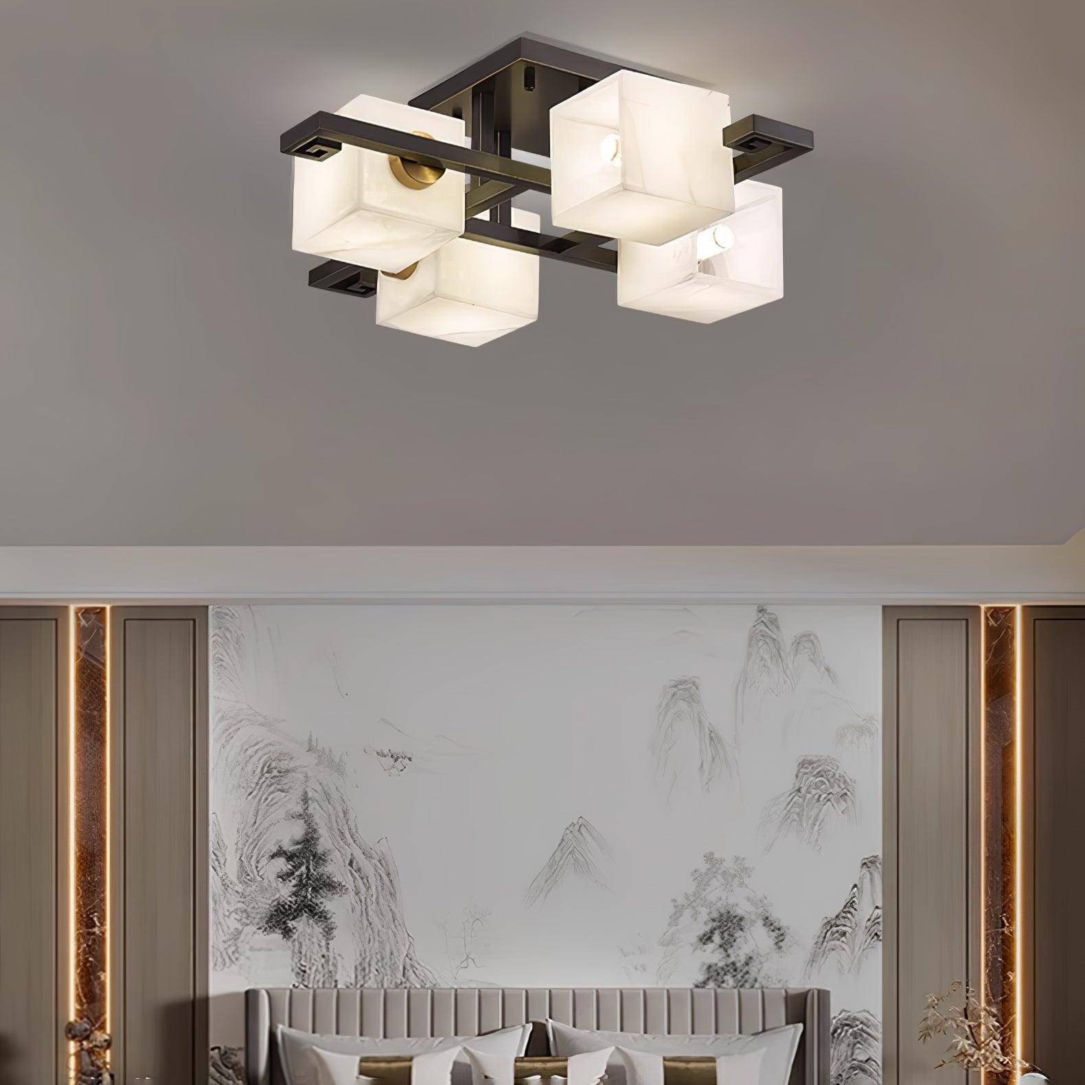 Kaelen Alabaster Ceiling Light-Neutral Decor