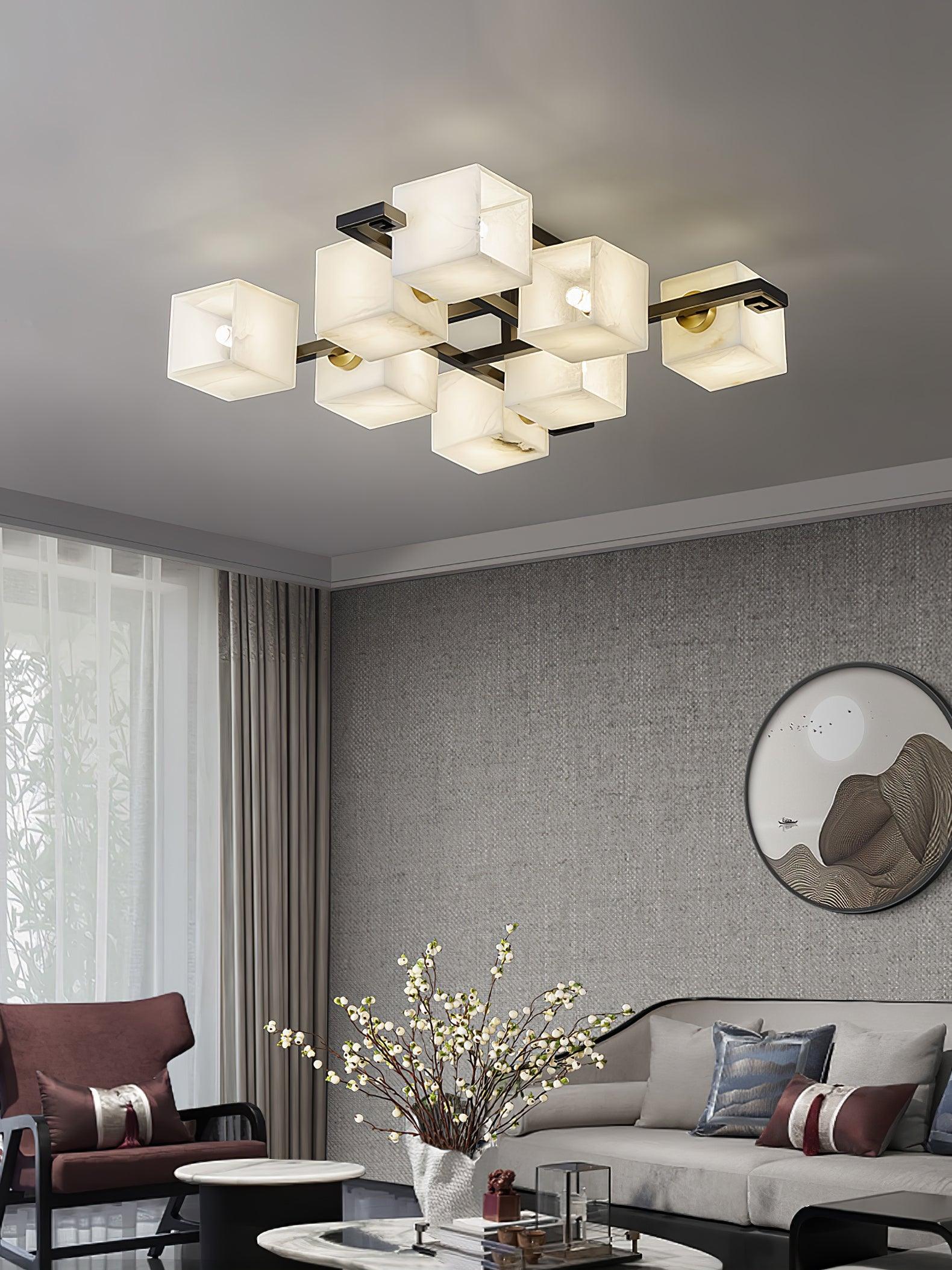 Kaelen Alabaster Ceiling Light-Neutral Decor