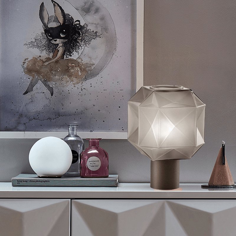 Cubo Table Lamp-Neutral Decor