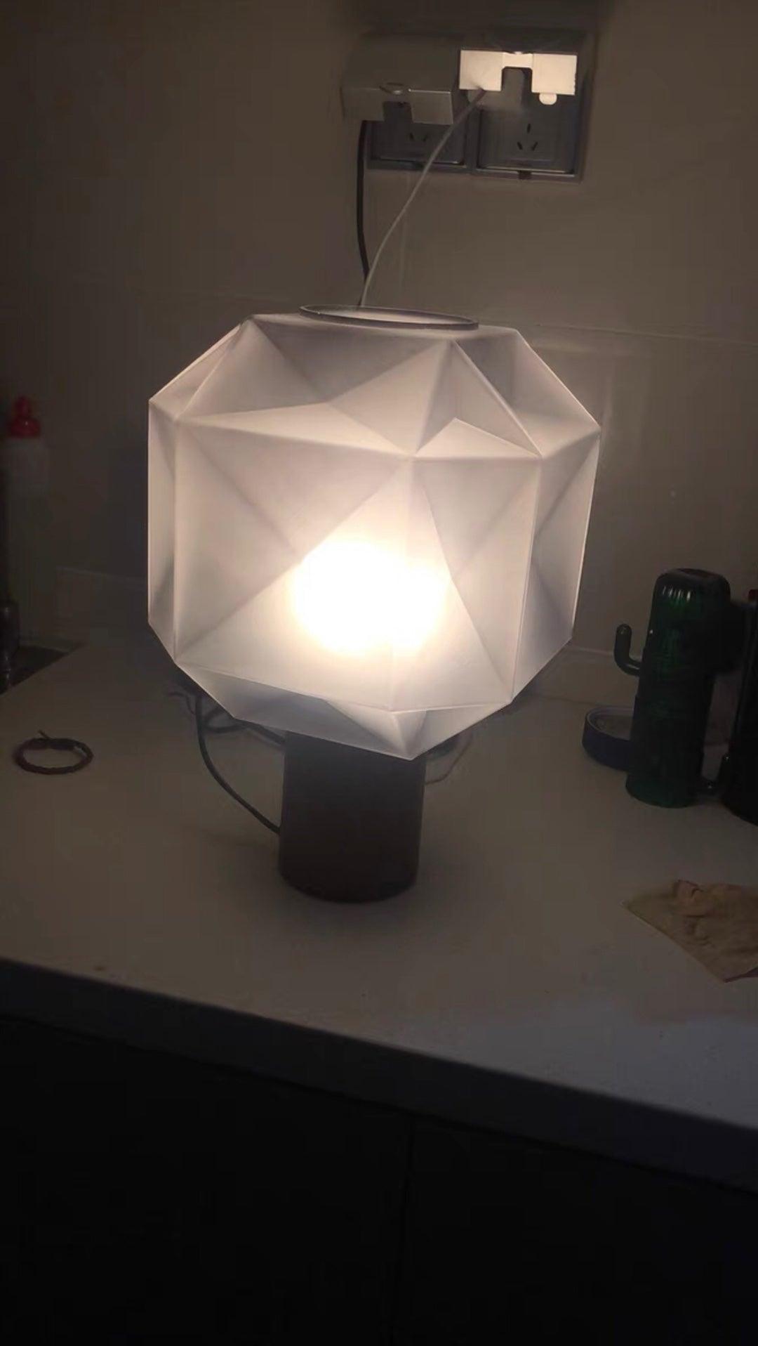 Cubo Table Lamp-Neutral Decor