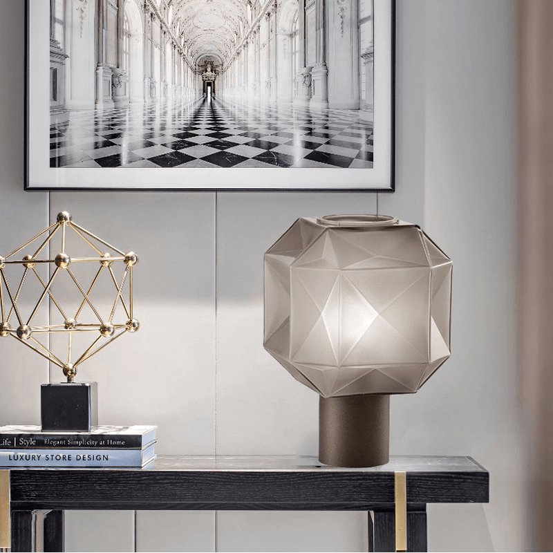 Cubo Table Lamp-Neutral Decor
