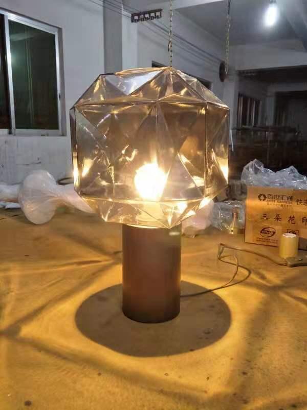 Cubo Table Lamp-Neutral Decor
