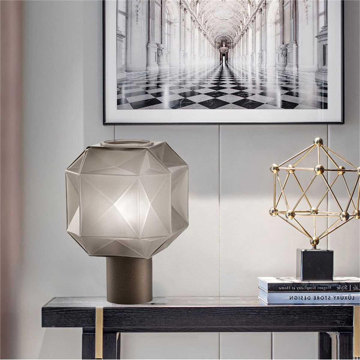 Cubo Table Lamp-Neutral Decor