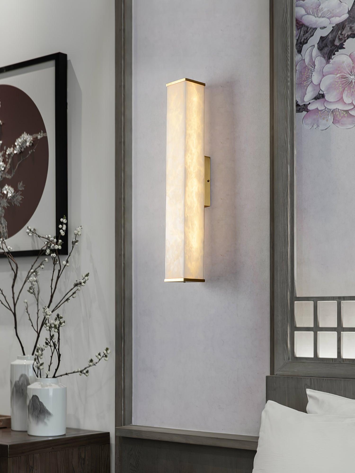 Vithaira Alabaster Linear Wall Lamp-Neutral Decor