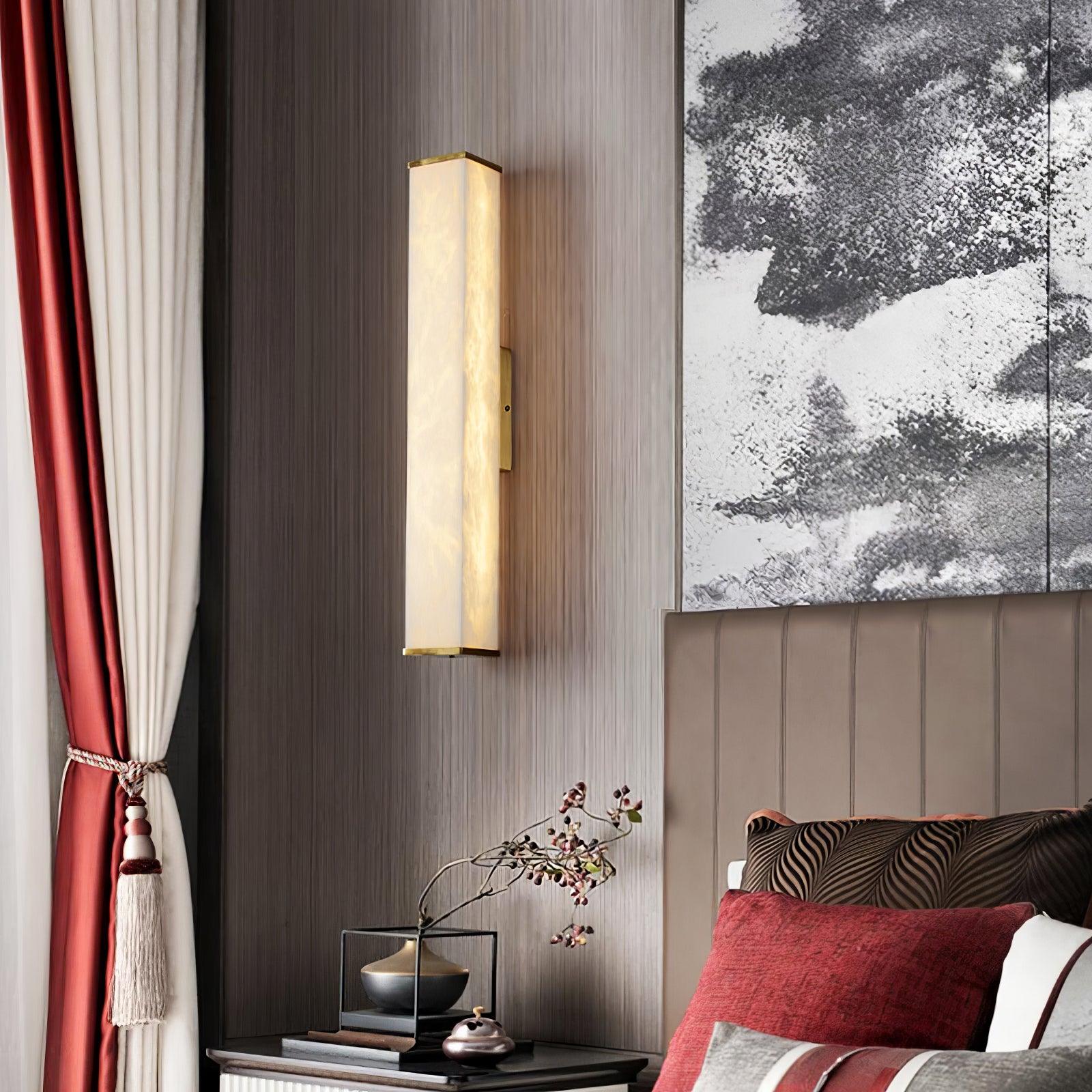 Vithaira Alabaster Linear Wall Lamp-Neutral Decor