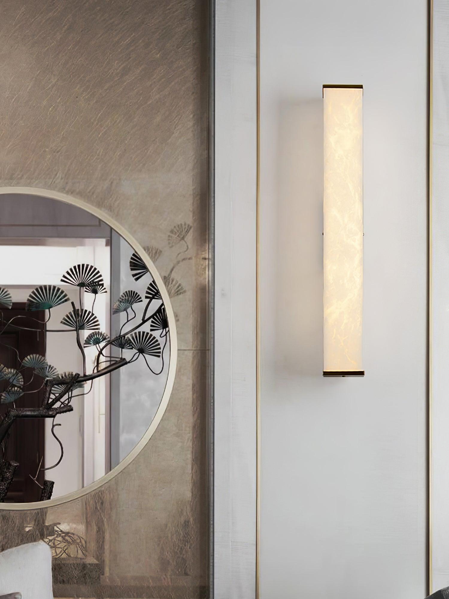 Vithaira Alabaster Linear Wall Lamp-Neutral Decor