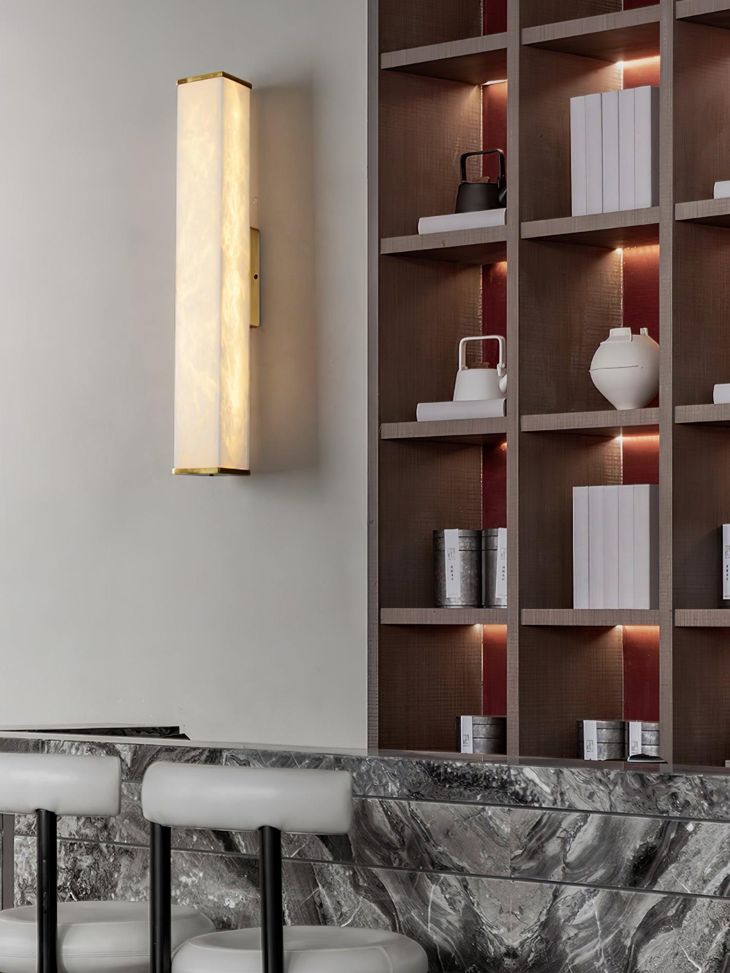 Vithaira Alabaster Linear Wall Lamp-Neutral Decor