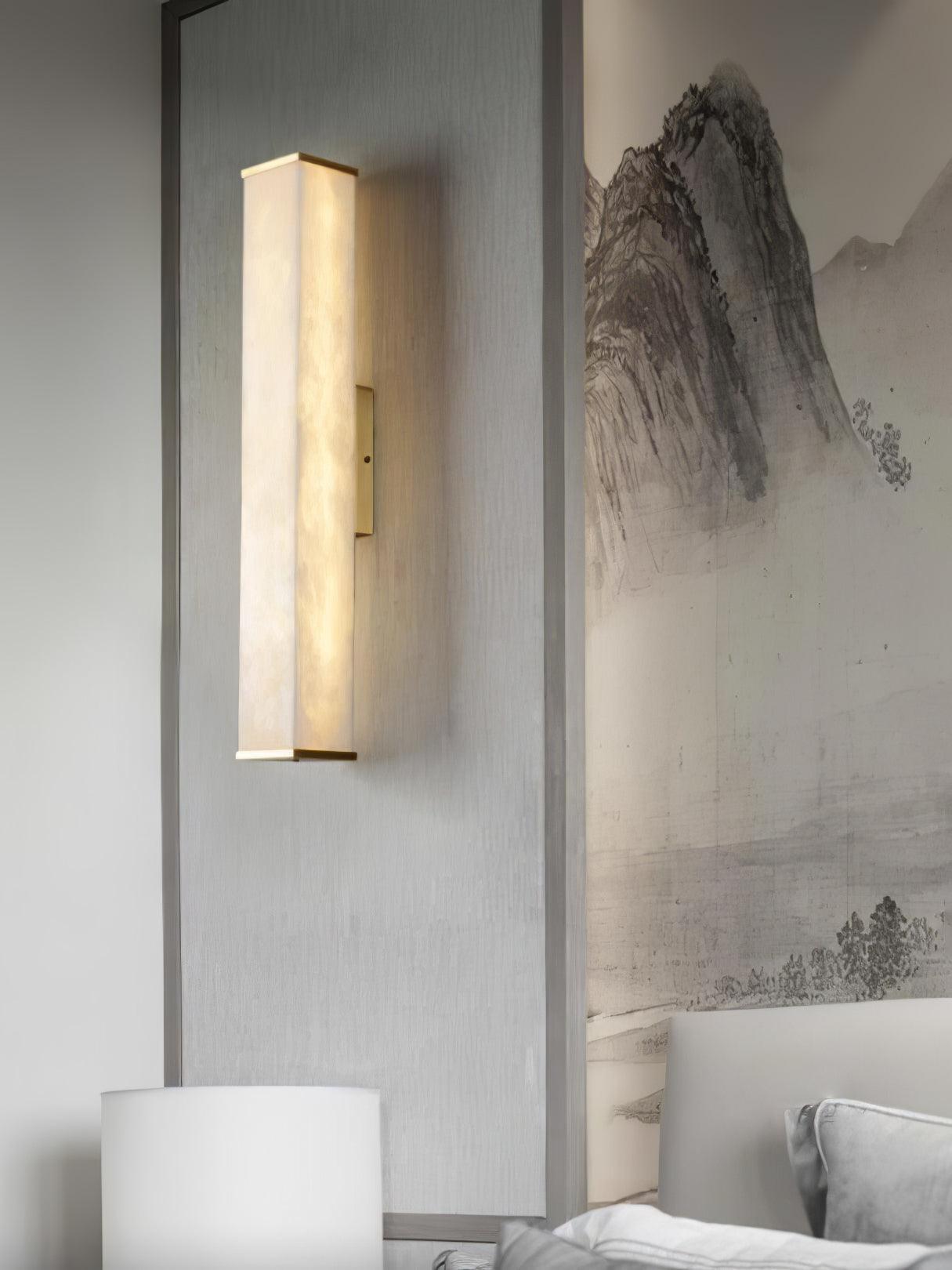 Vithaira Alabaster Linear Wall Lamp-Neutral Decor