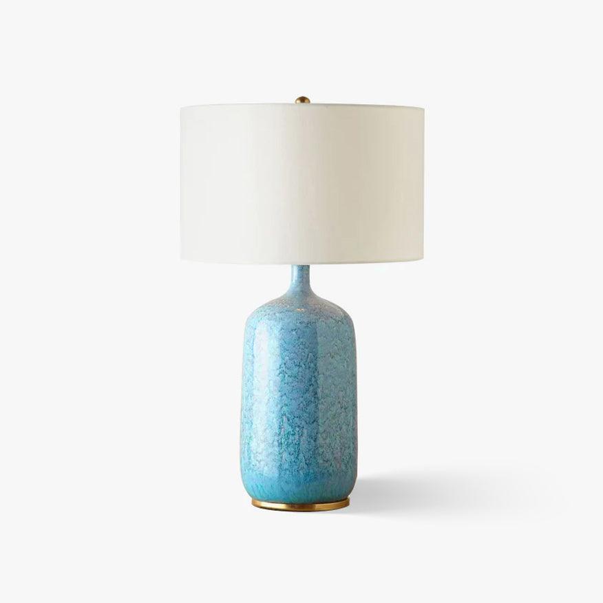 Vintare Fabric Ceramics Table Lamp-Neutral Decor