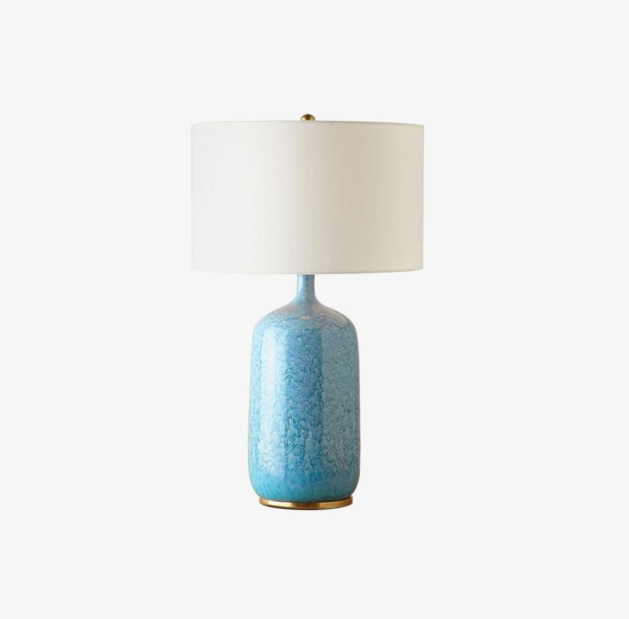 Vintare Fabric Ceramics Table Lamp-Neutral Decor