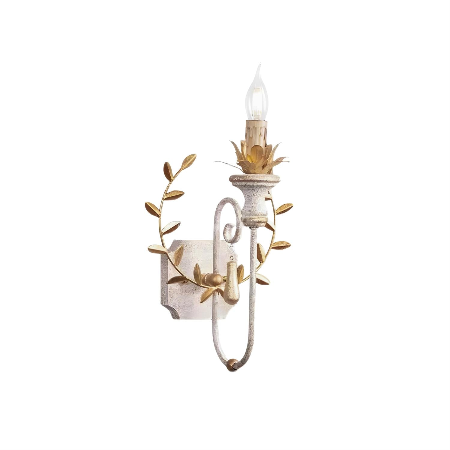 Opal Wooden Wall Lamp