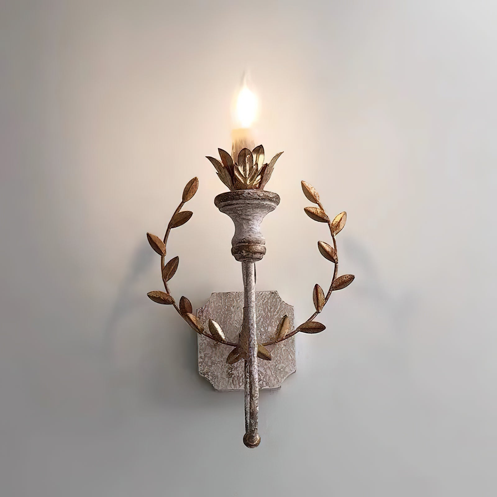 Opal Wooden Wall Lamp
