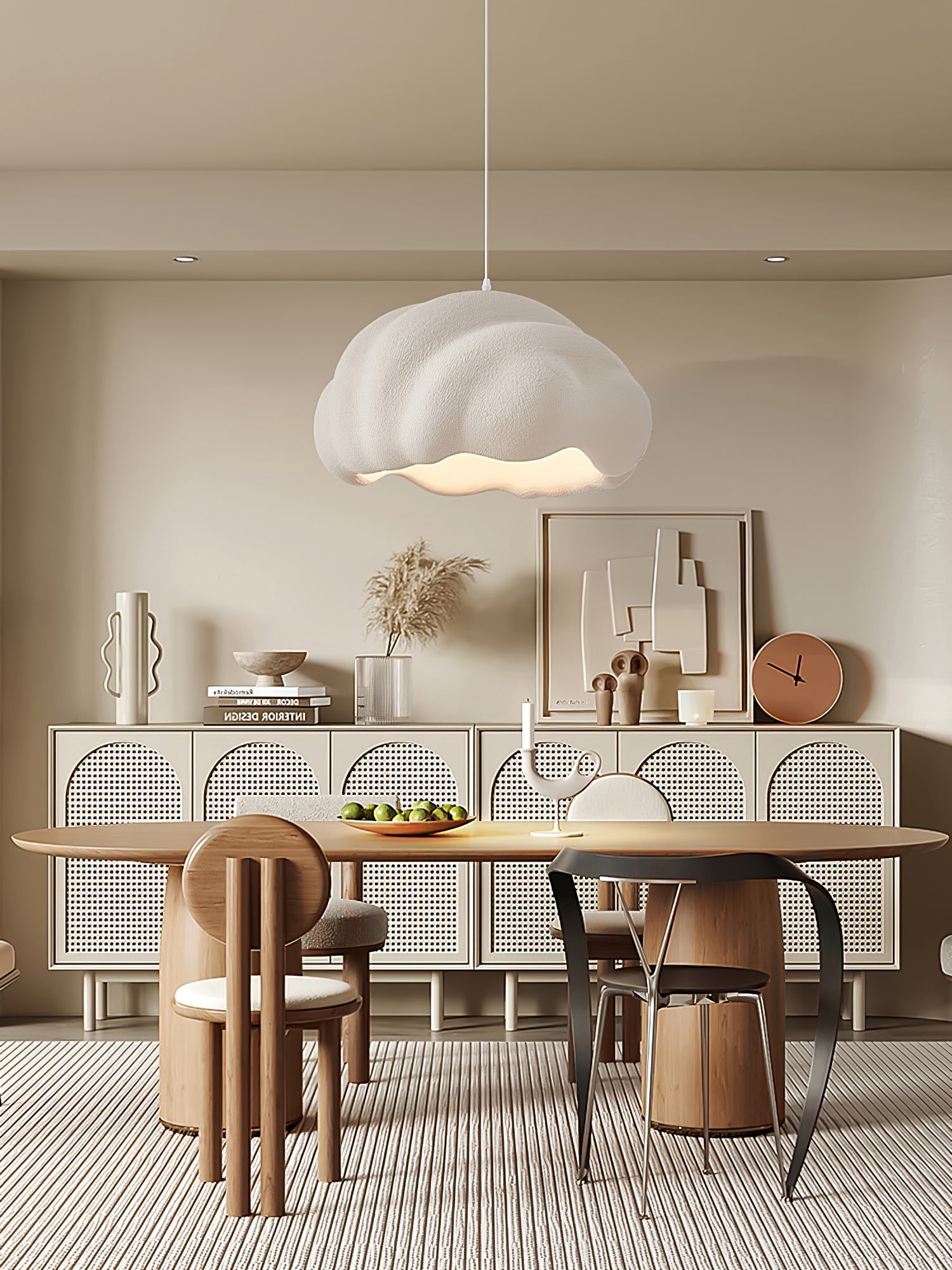 Itheira Modern Minimalist Plastic Pendant Light-Neutral Decor