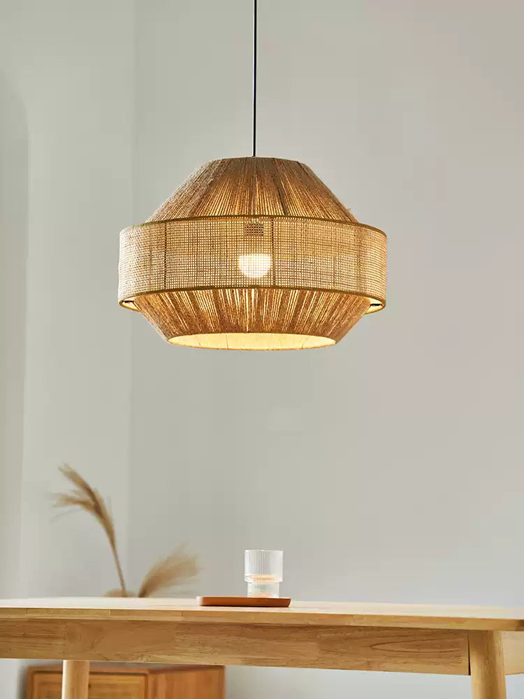 Avelmere Woven Rattan Pendant Lamp