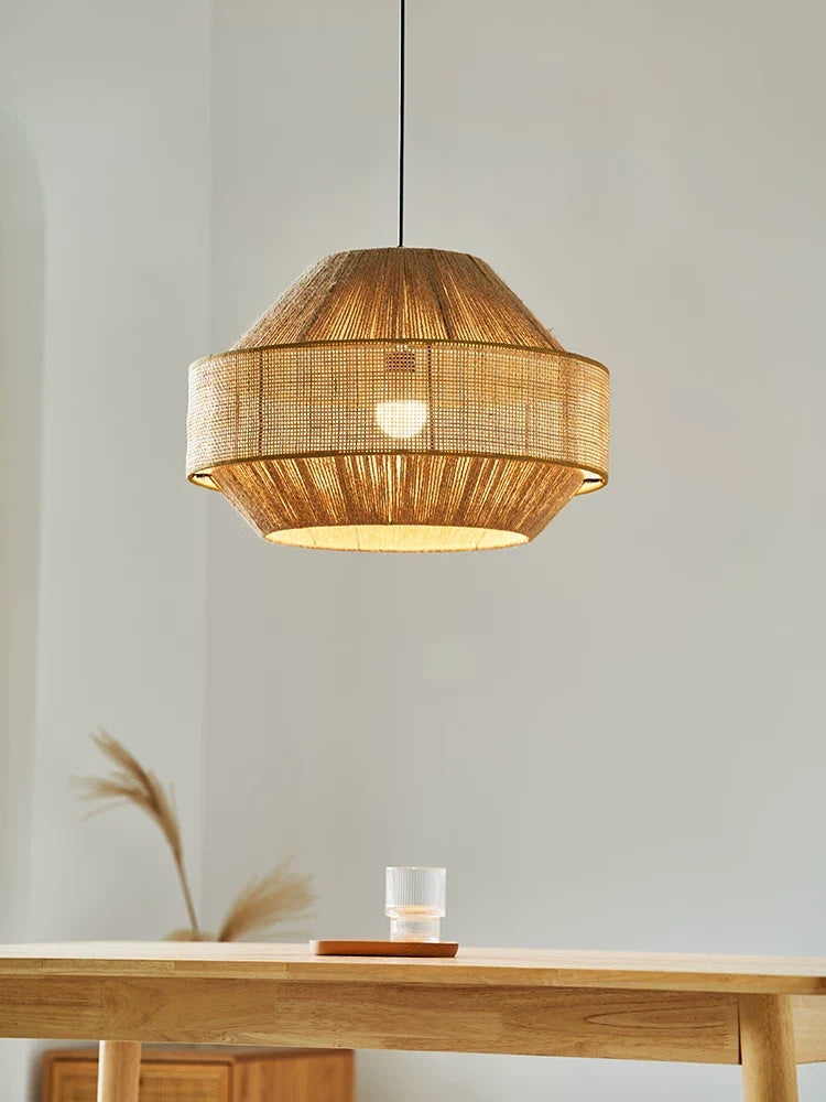 Avelmere Woven Rattan Pendant Lamp