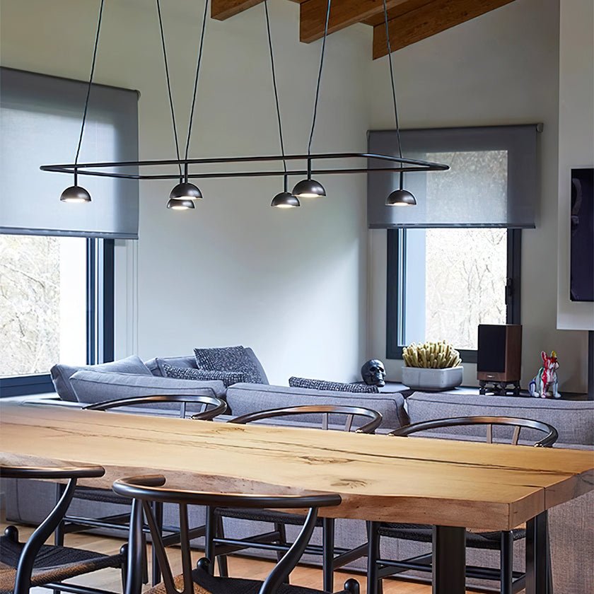Aurora Chandelier LED Sleek-Neutral Decor