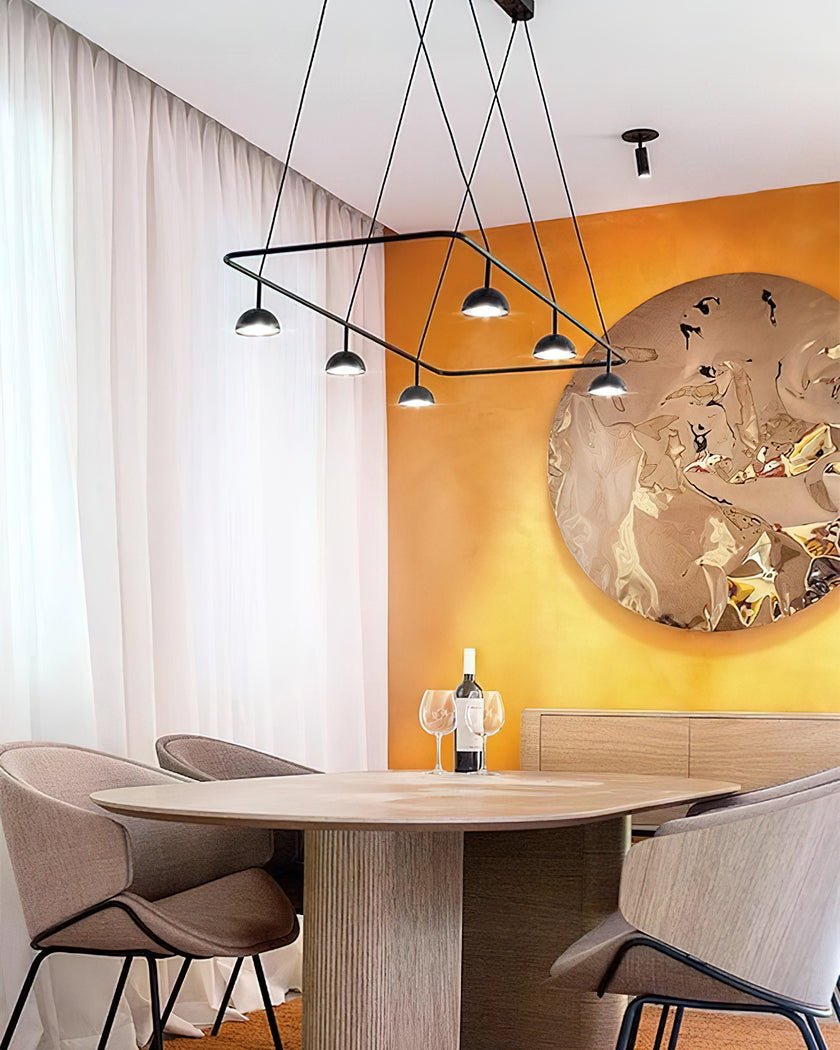 Aurora Chandelier LED Sleek-Neutral Decor