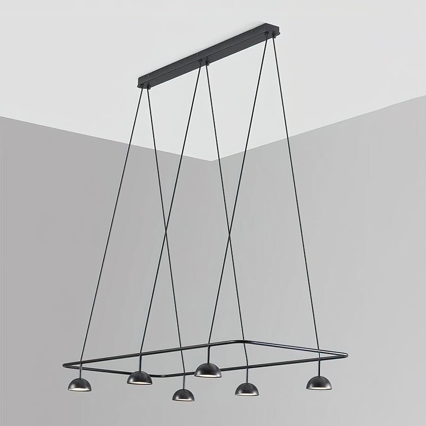 Aurora Chandelier LED Sleek-Neutral Decor