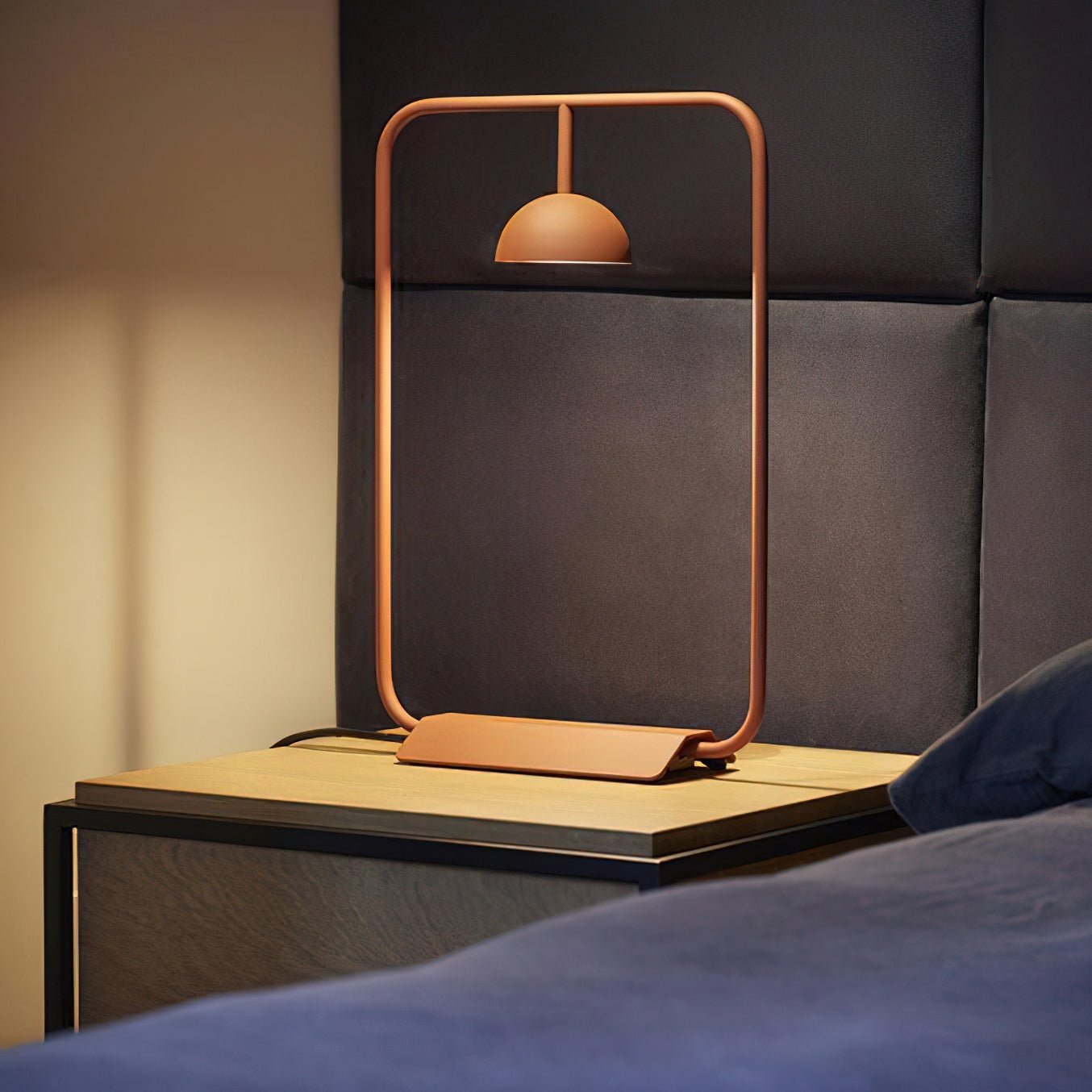 Dexton Geometric Table Lamp-Neutral Decor
