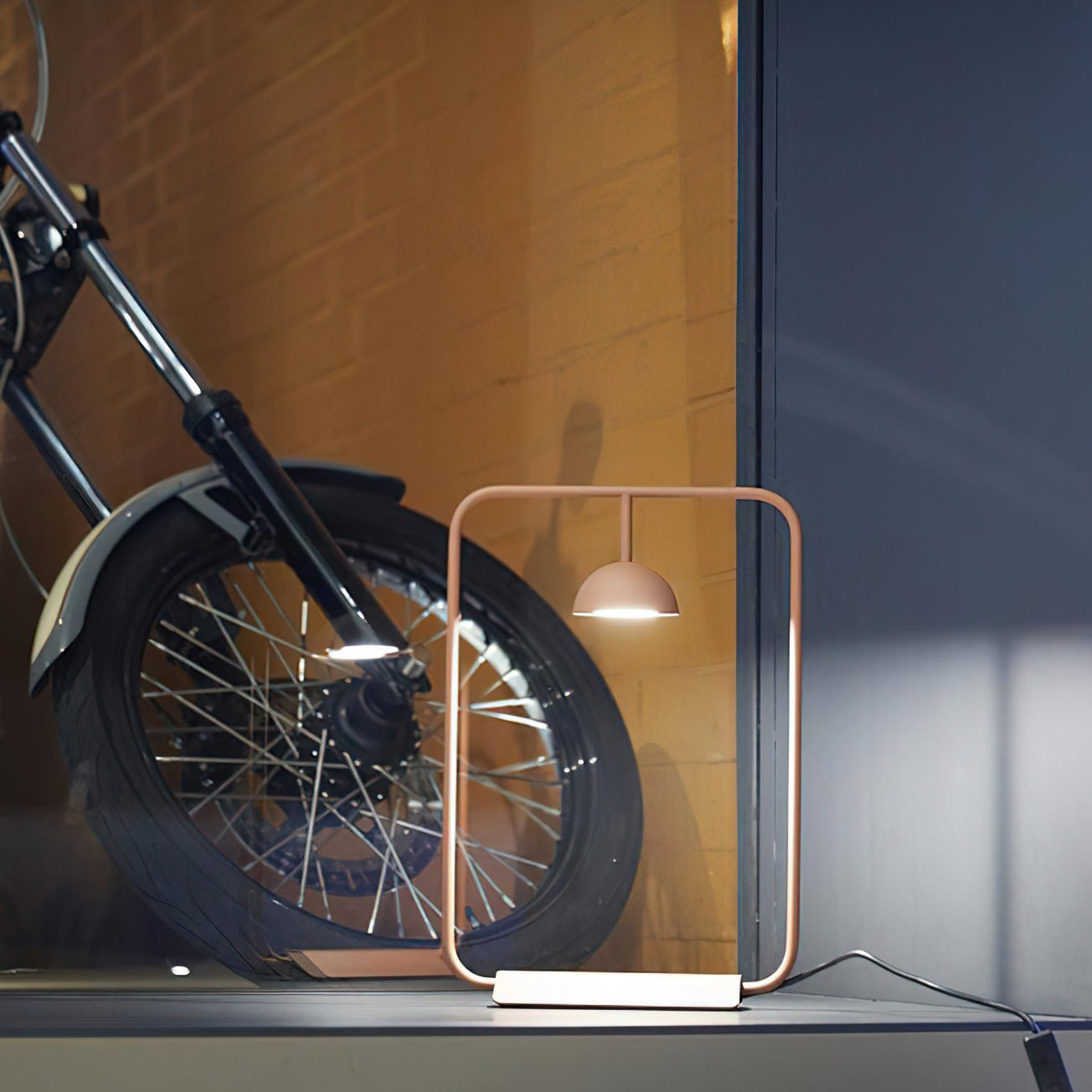 Dexton Geometric Table Lamp-Neutral Decor