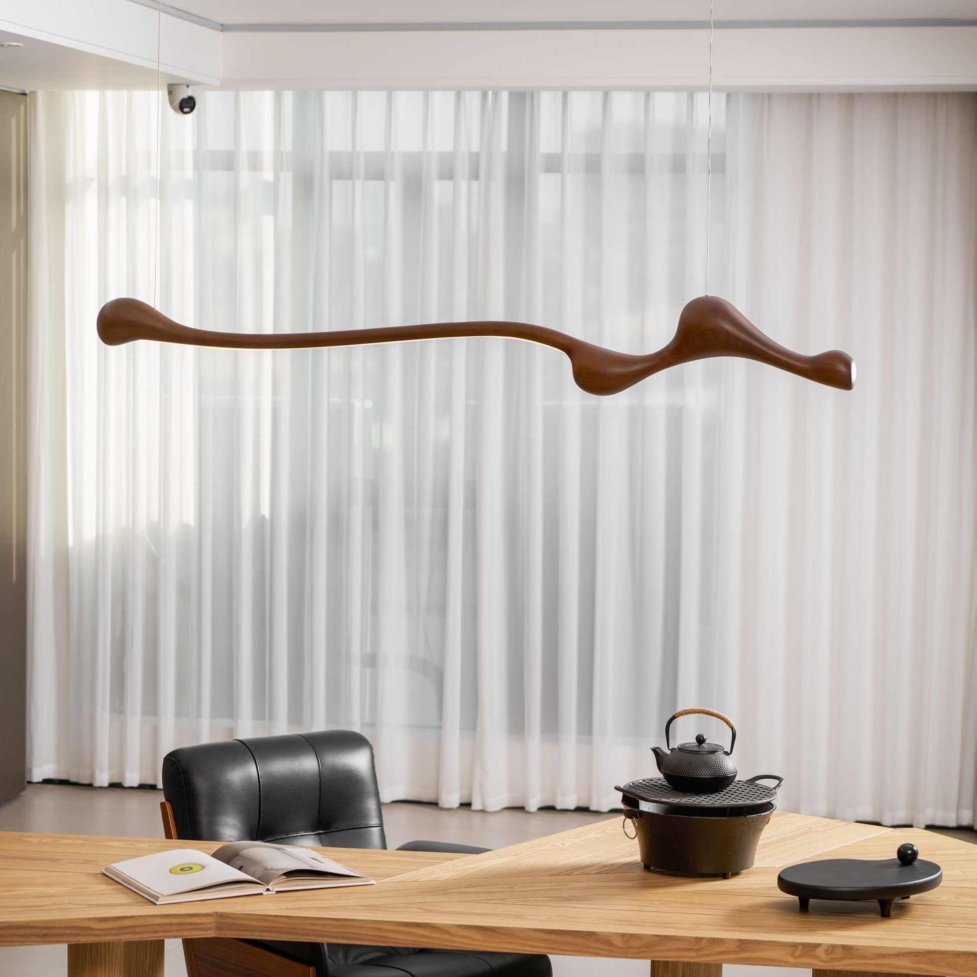 Alenor Wood Retro Pendant Lamp-Neutral Decor