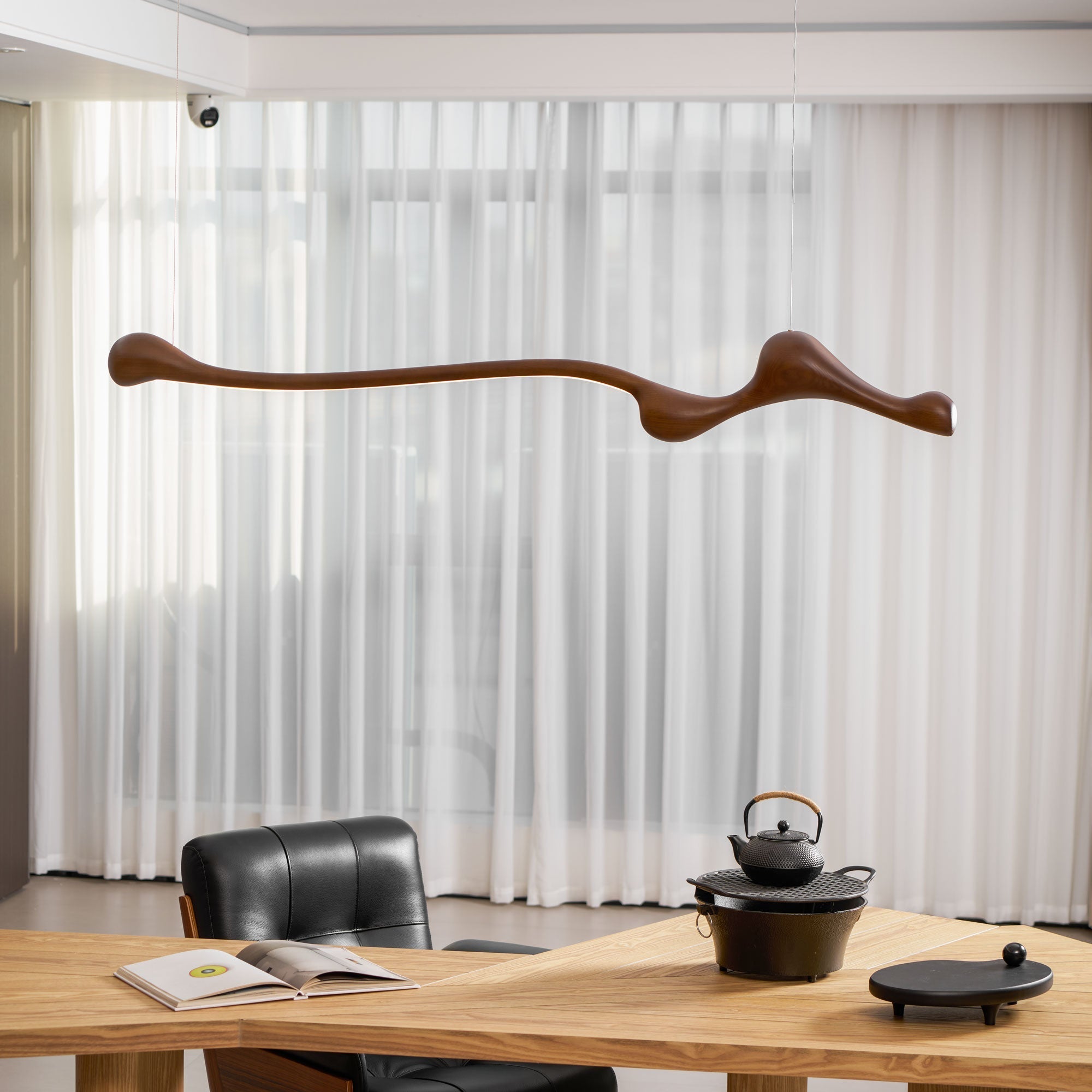 Alenor Wood Retro Pendant Lamp-Neutral Decor