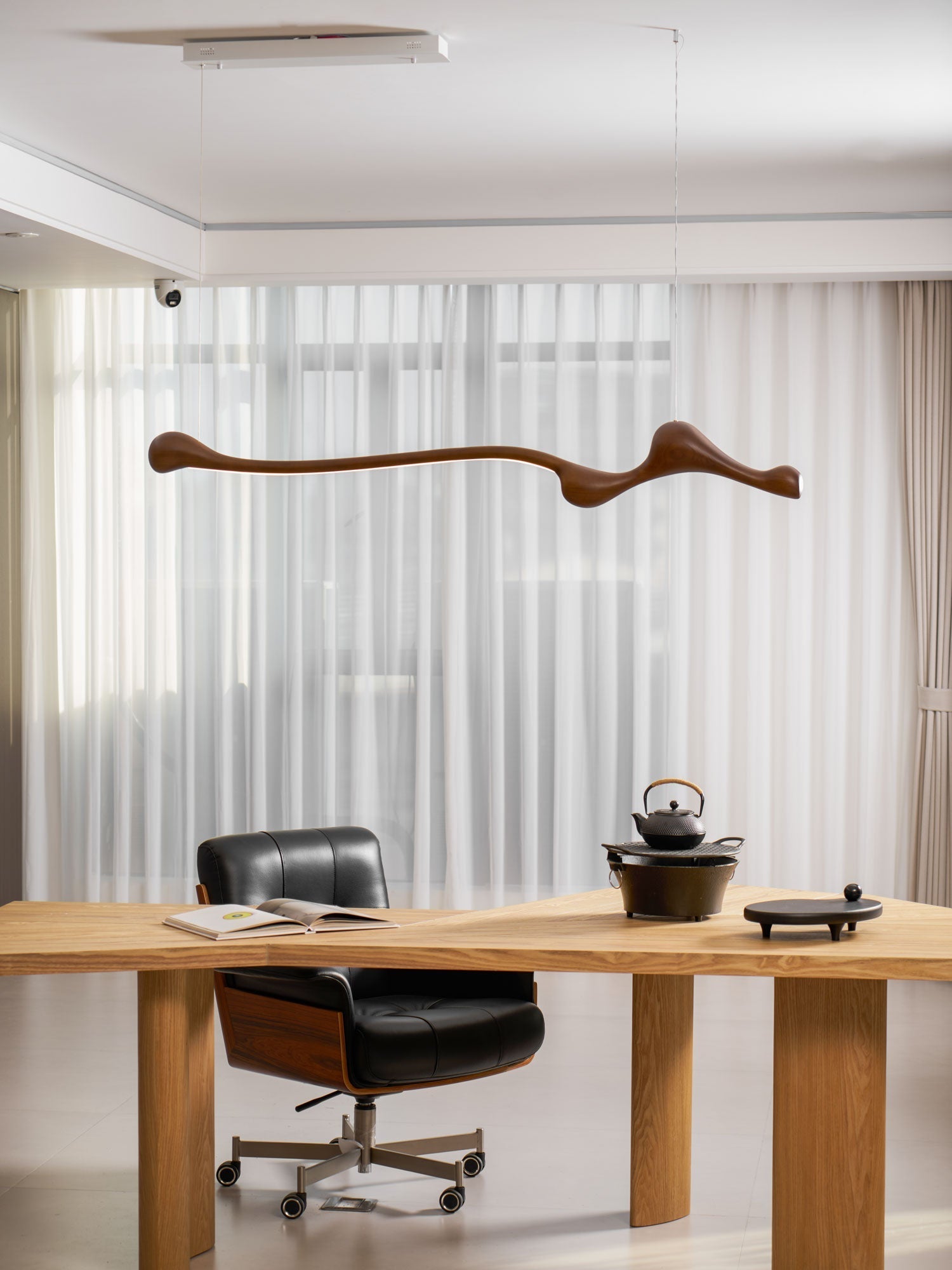 Alenor Wood Retro Pendant Lamp-Neutral Decor