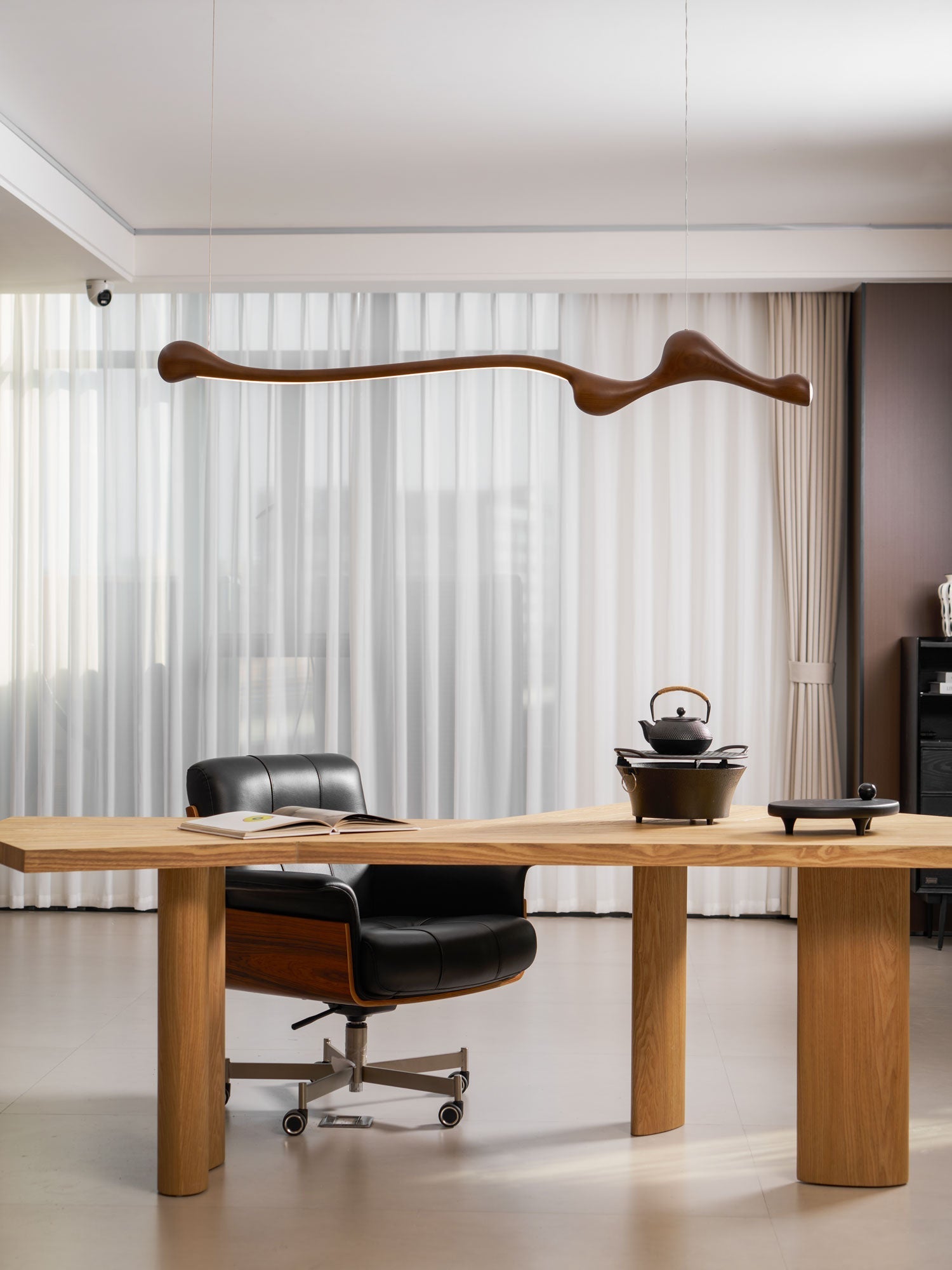 Alenor Wood Retro Pendant Lamp-Neutral Decor