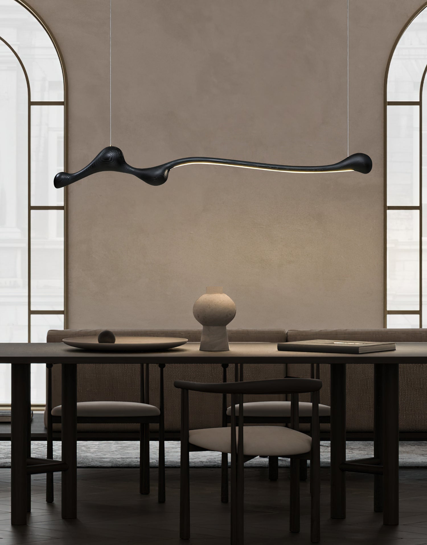 Alenor Wood Retro Pendant Lamp-Neutral Decor