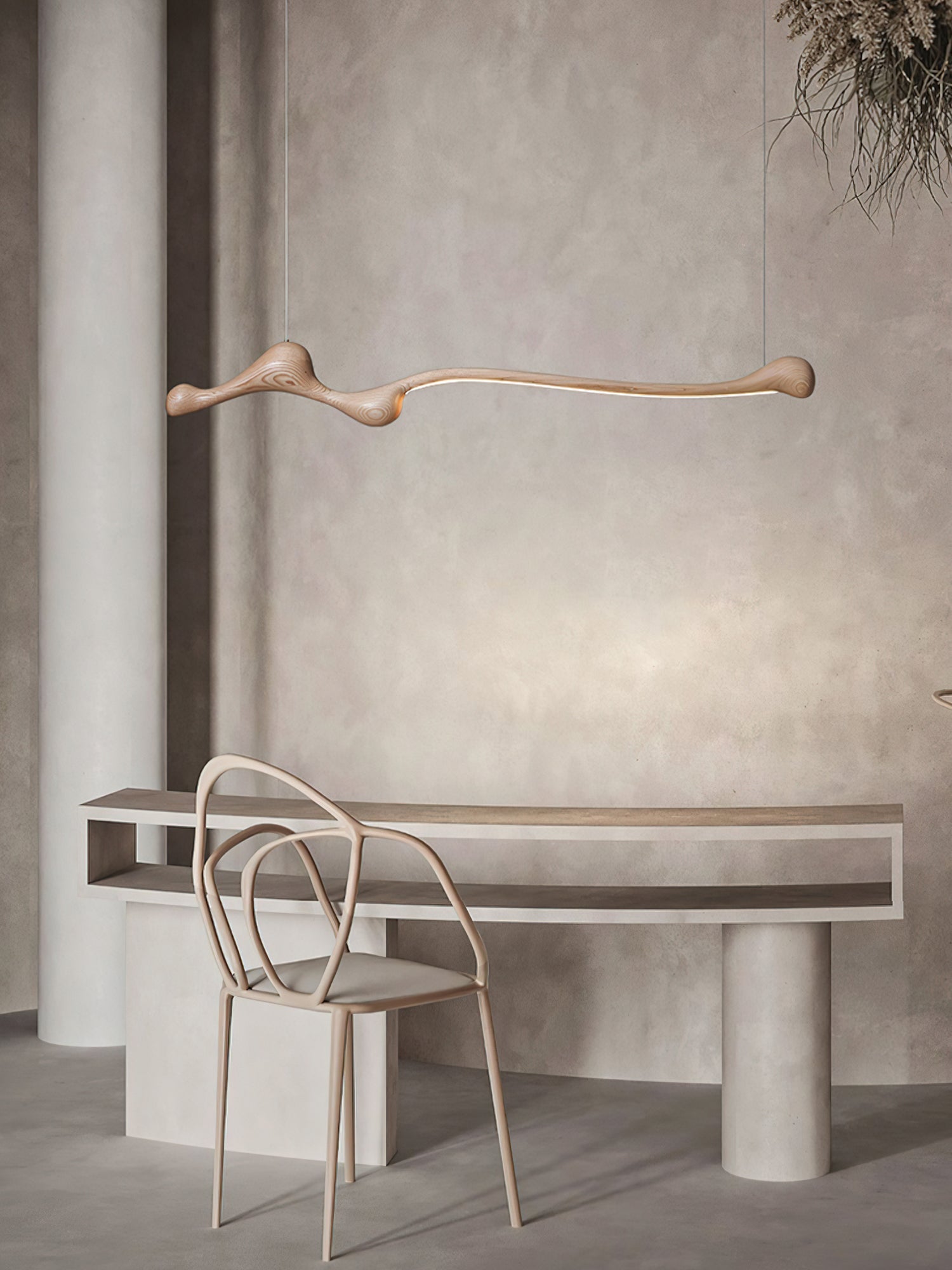 Alenor Wood Retro Pendant Lamp-Neutral Decor