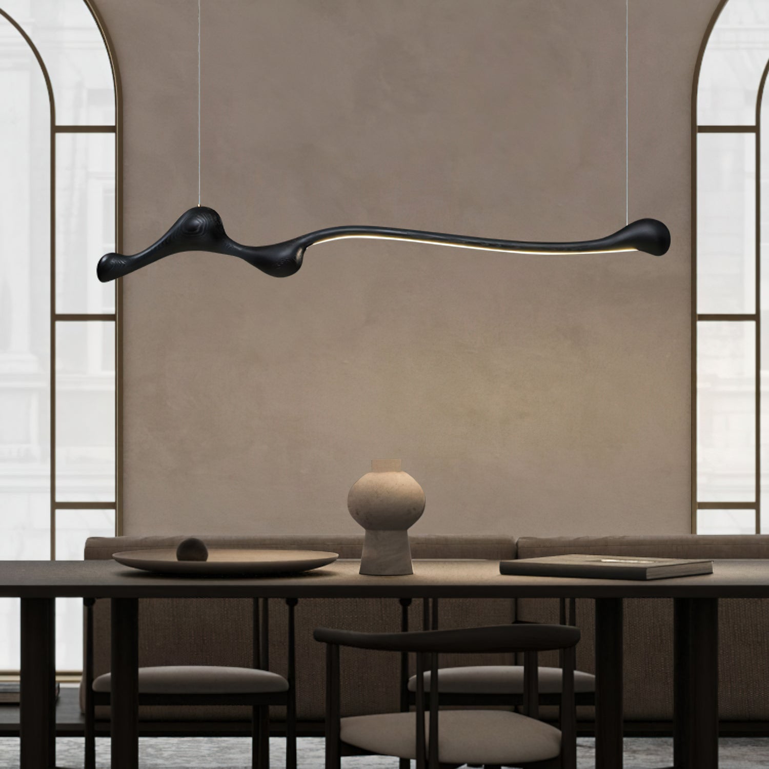 Alenor Wood Retro Pendant Lamp-Neutral Decor