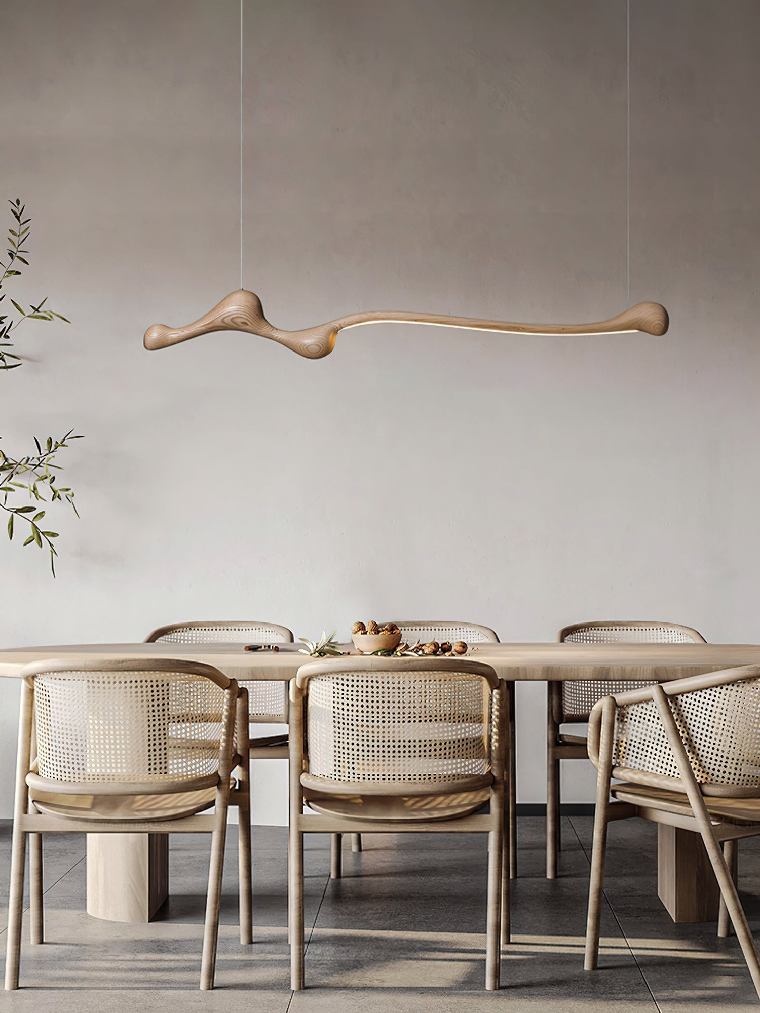 Alenor Wood Retro Pendant Lamp-Neutral Decor