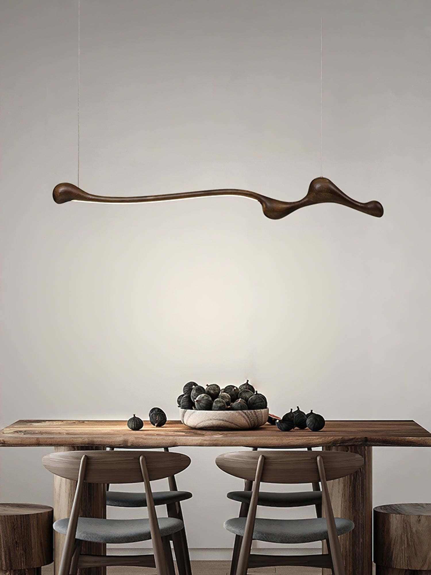 Alenor Wood Retro Pendant Lamp-Neutral Decor