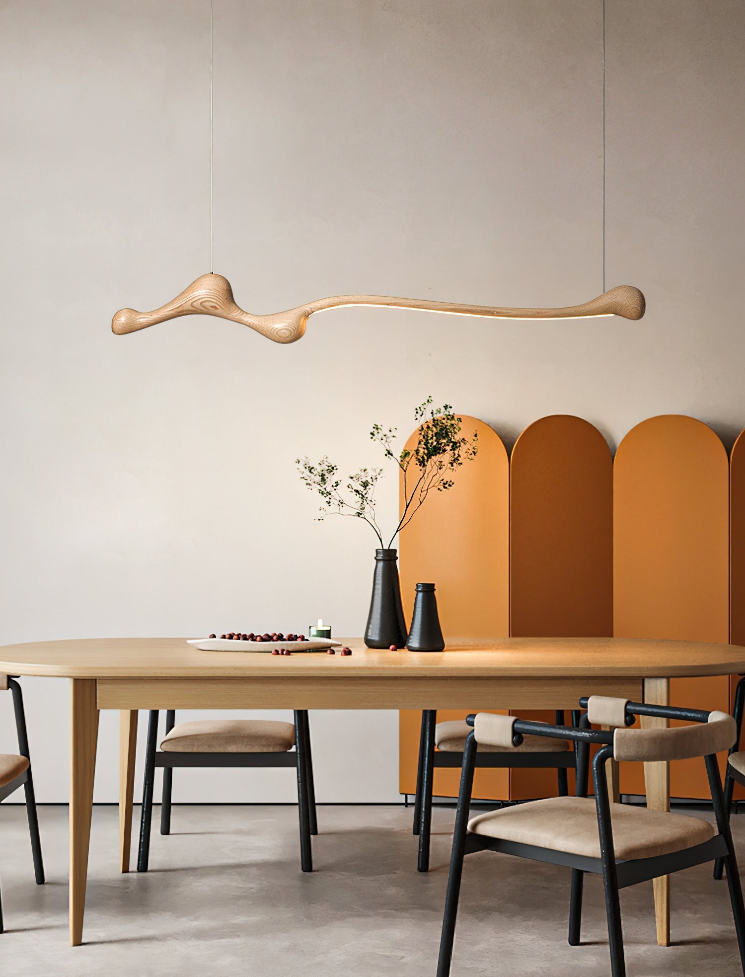Alenor Wood Retro Pendant Lamp-Neutral Decor