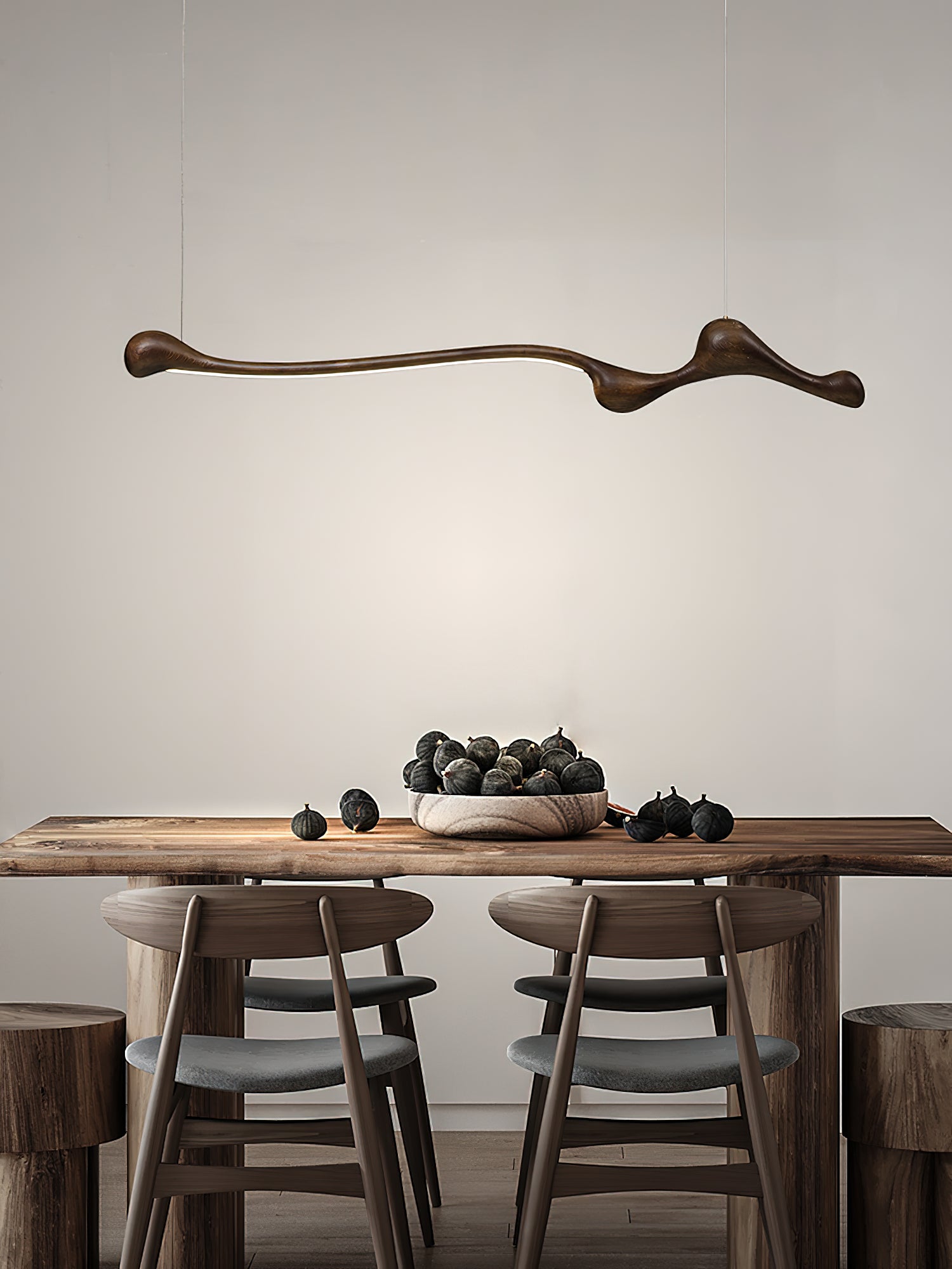 Alenor Wood Retro Pendant Lamp-Neutral Decor