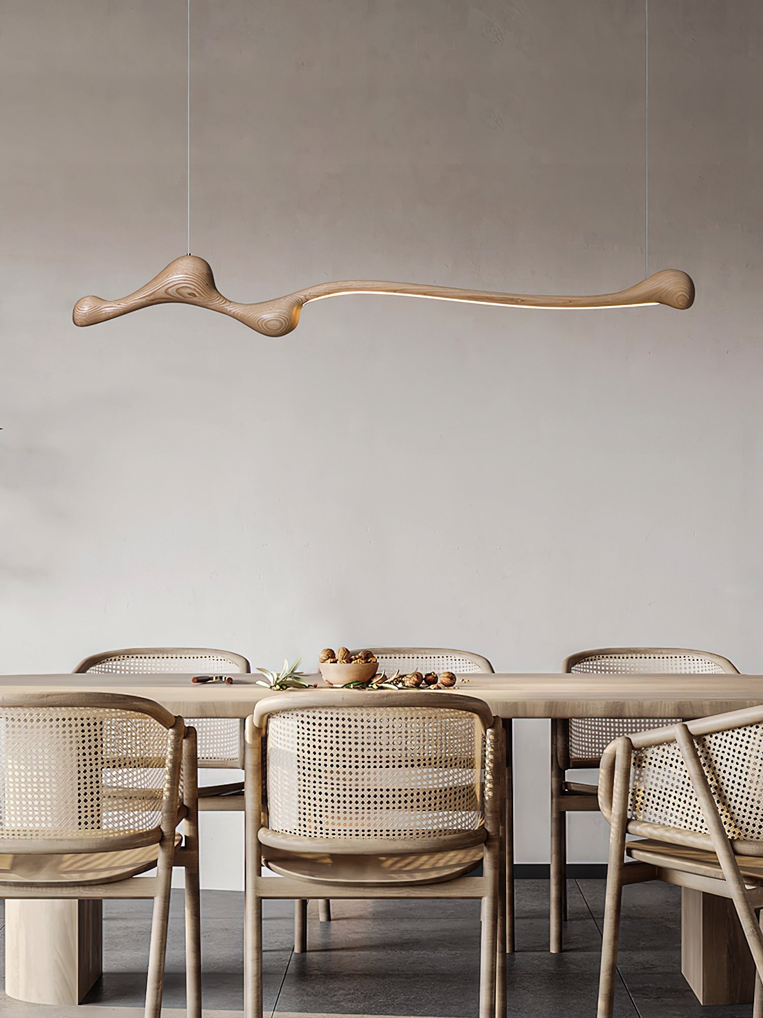 Alenor Wood Retro Pendant Lamp-Neutral Decor