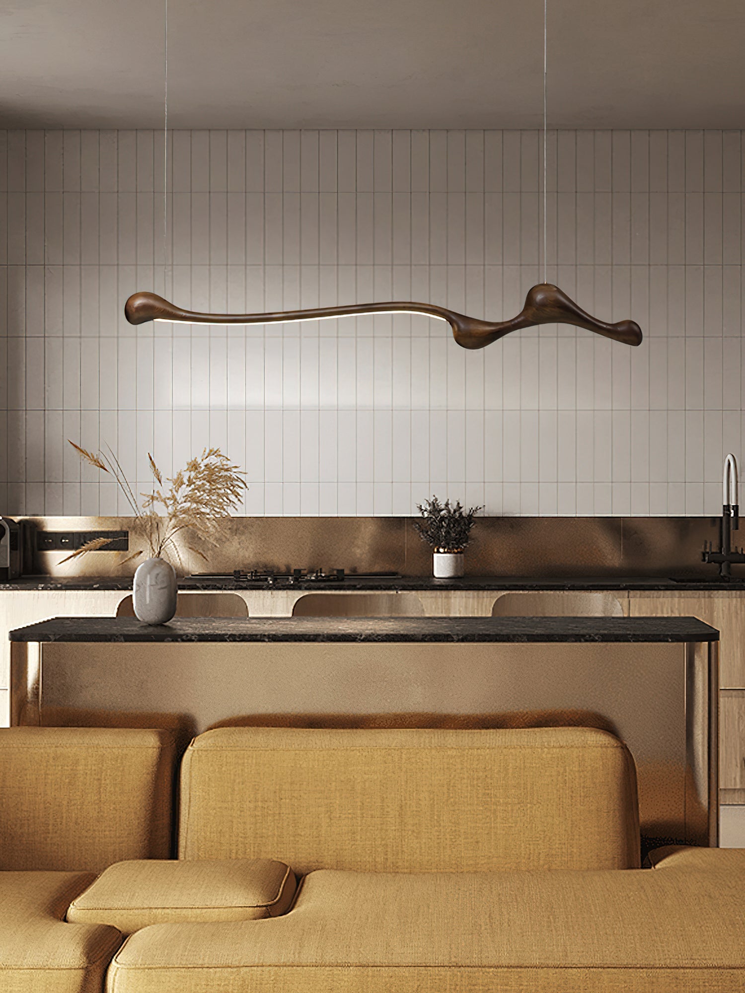 Alenor Wood Retro Pendant Lamp-Neutral Decor
