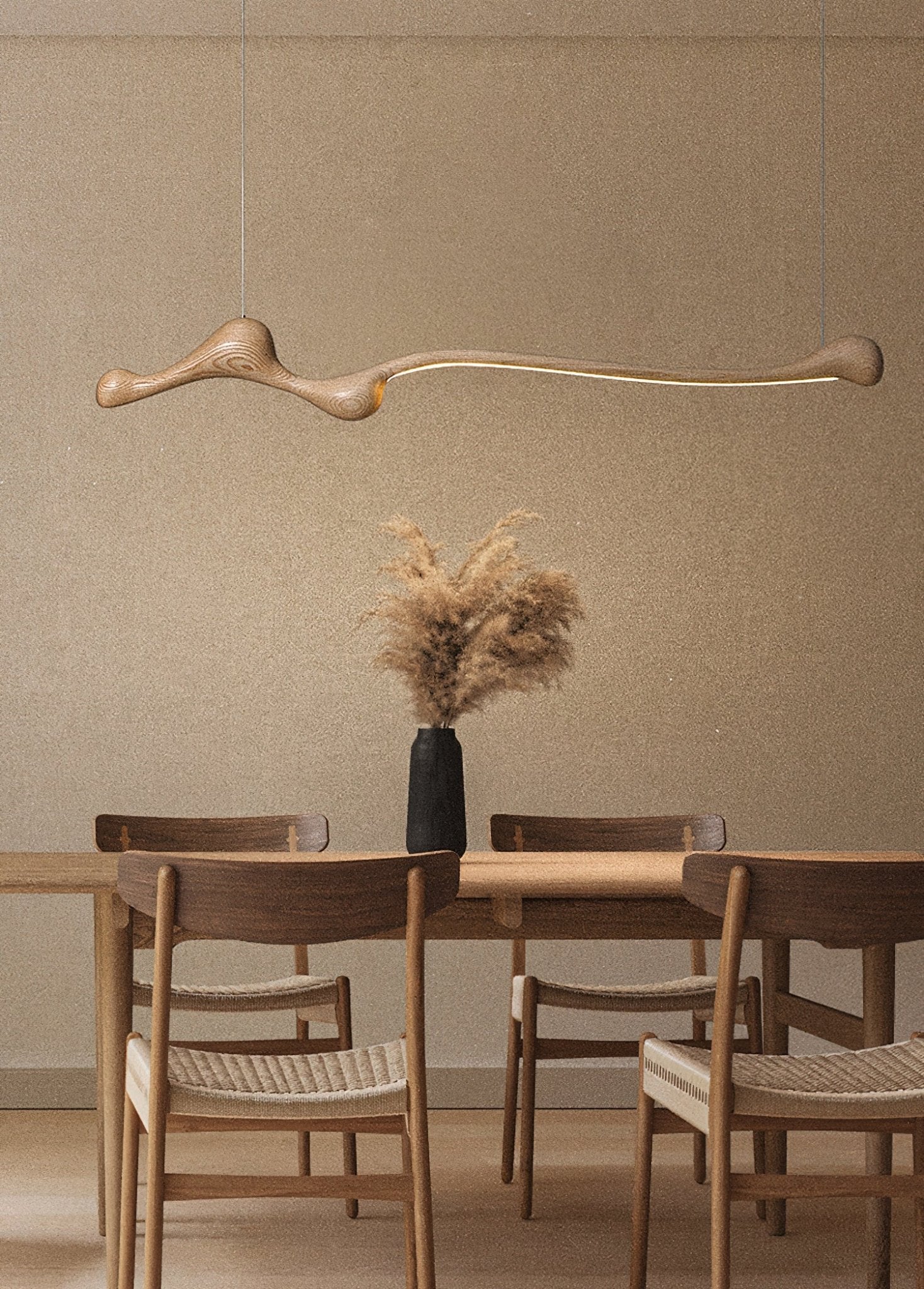 Alenor Wood Retro Pendant Lamp-Neutral Decor