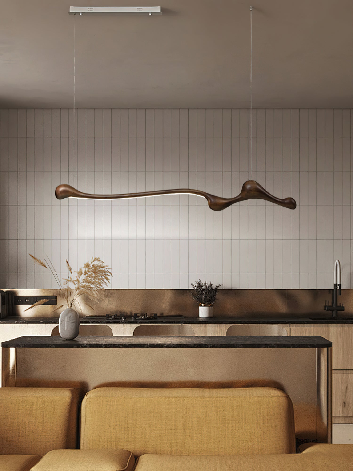 Alenor Wood Retro Pendant Lamp-Neutral Decor