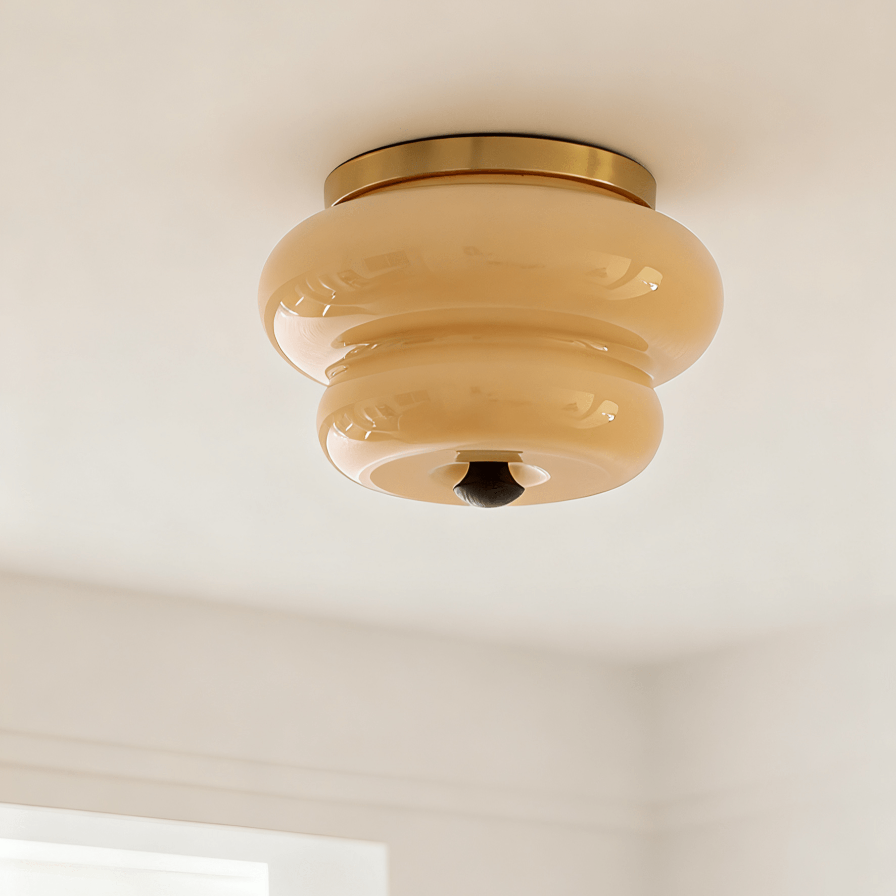 Curvaceous Ceiling Lamp-Neutral Decor