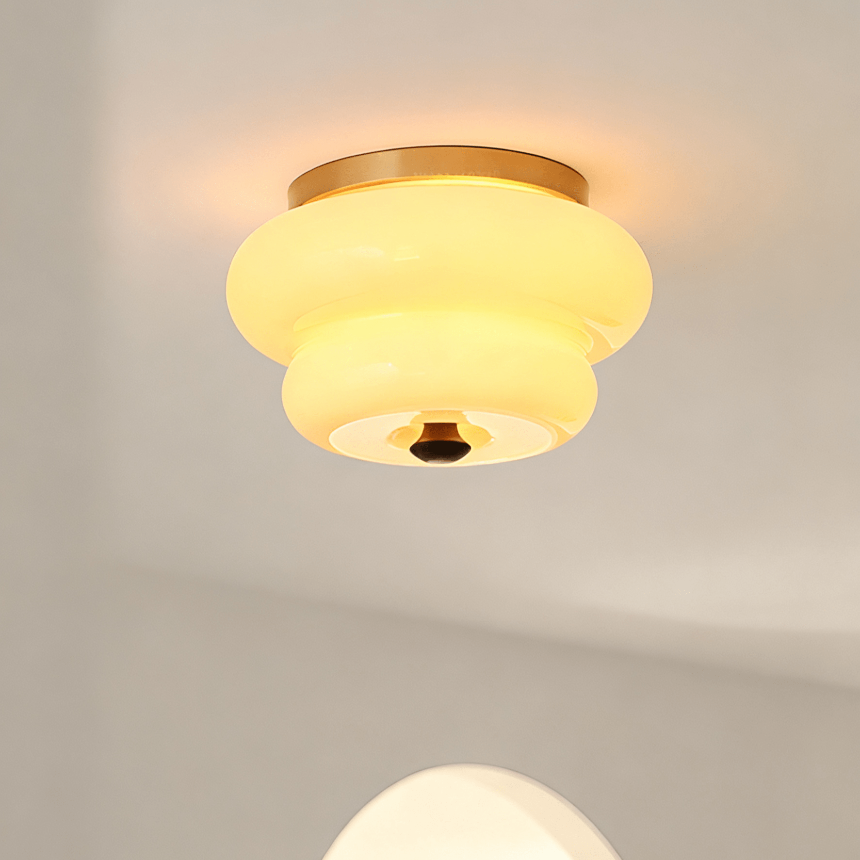 Curvaceous Ceiling Lamp-Neutral Decor