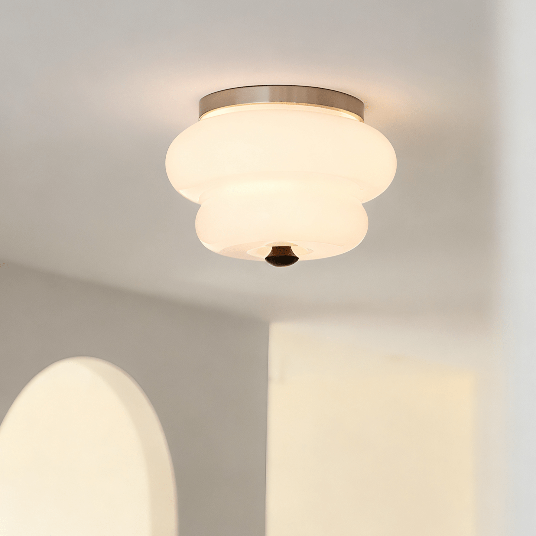 Curvaceous Ceiling Lamp-Neutral Decor