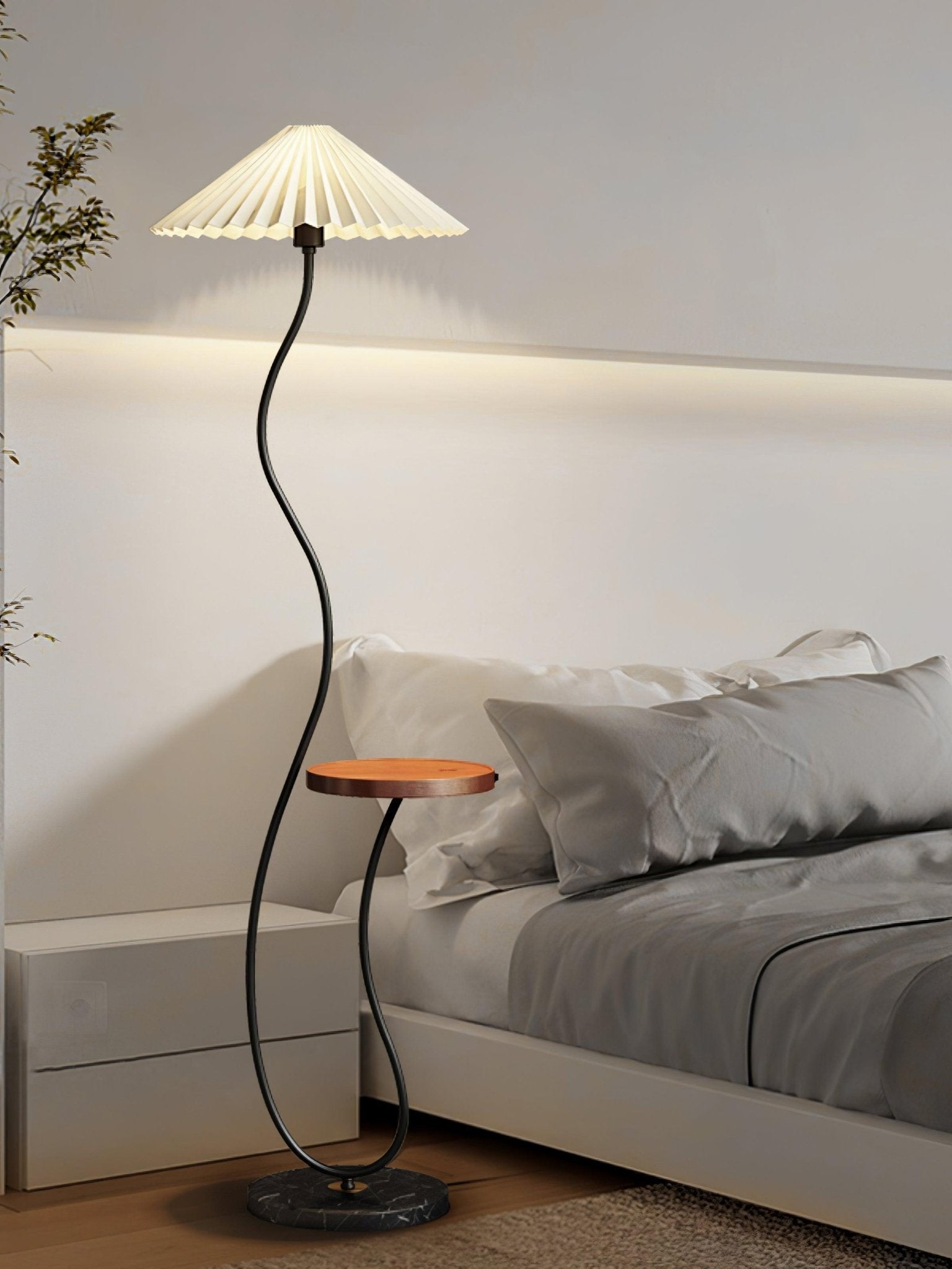 Ghel Minimalist Wood Floor Lamp-Neutral Decor