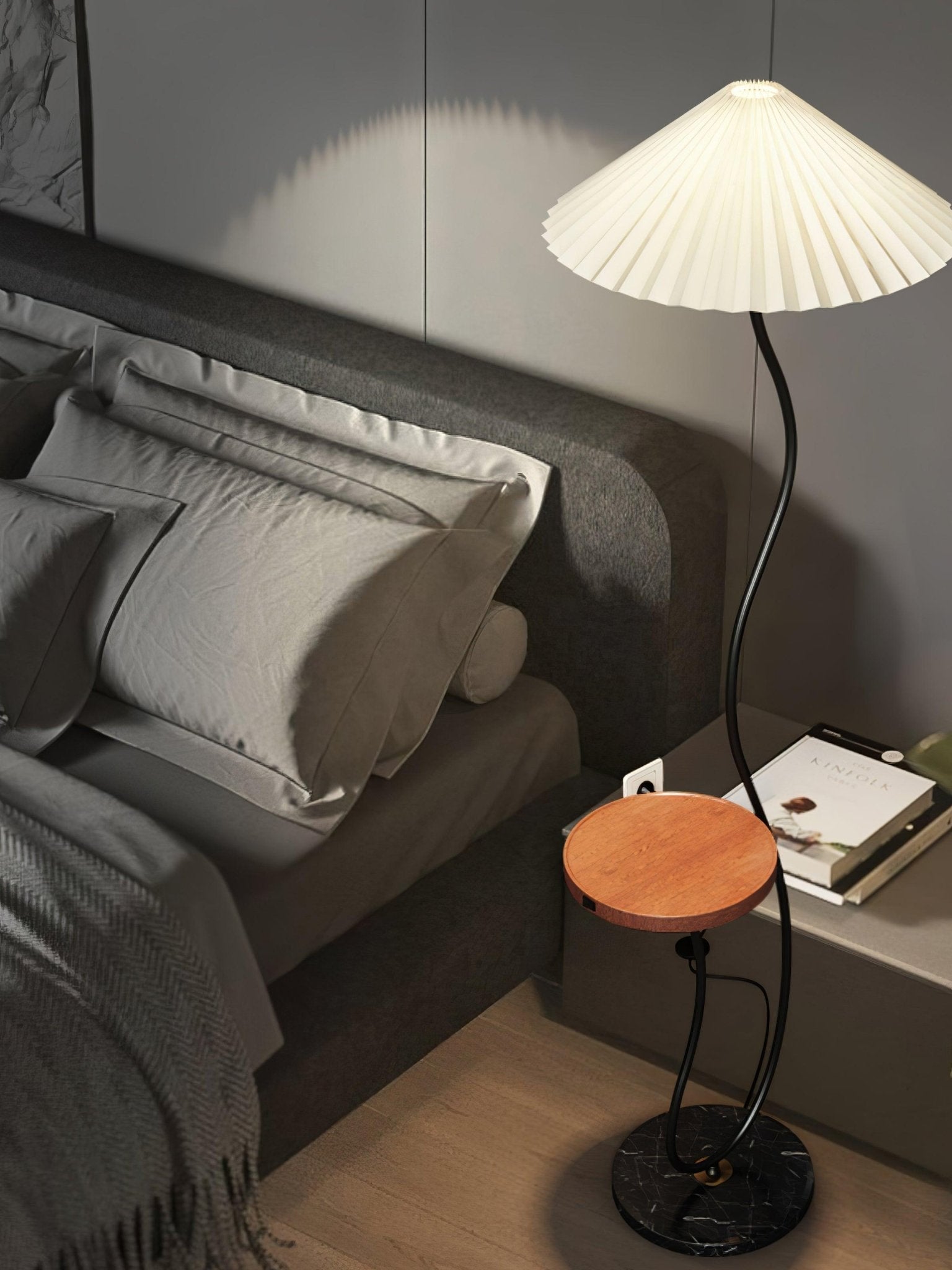 Ghel Minimalist Wood Floor Lamp-Neutral Decor