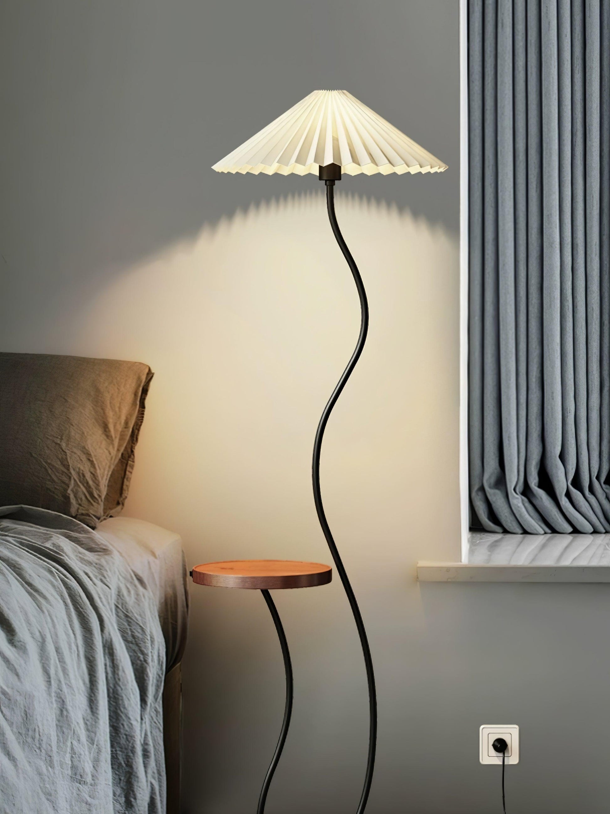 Ghel Minimalist Wood Floor Lamp-Neutral Decor