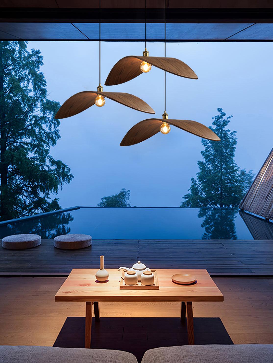 Palten Nordic Art Wooden Pendant Lamp-Neutral Decor