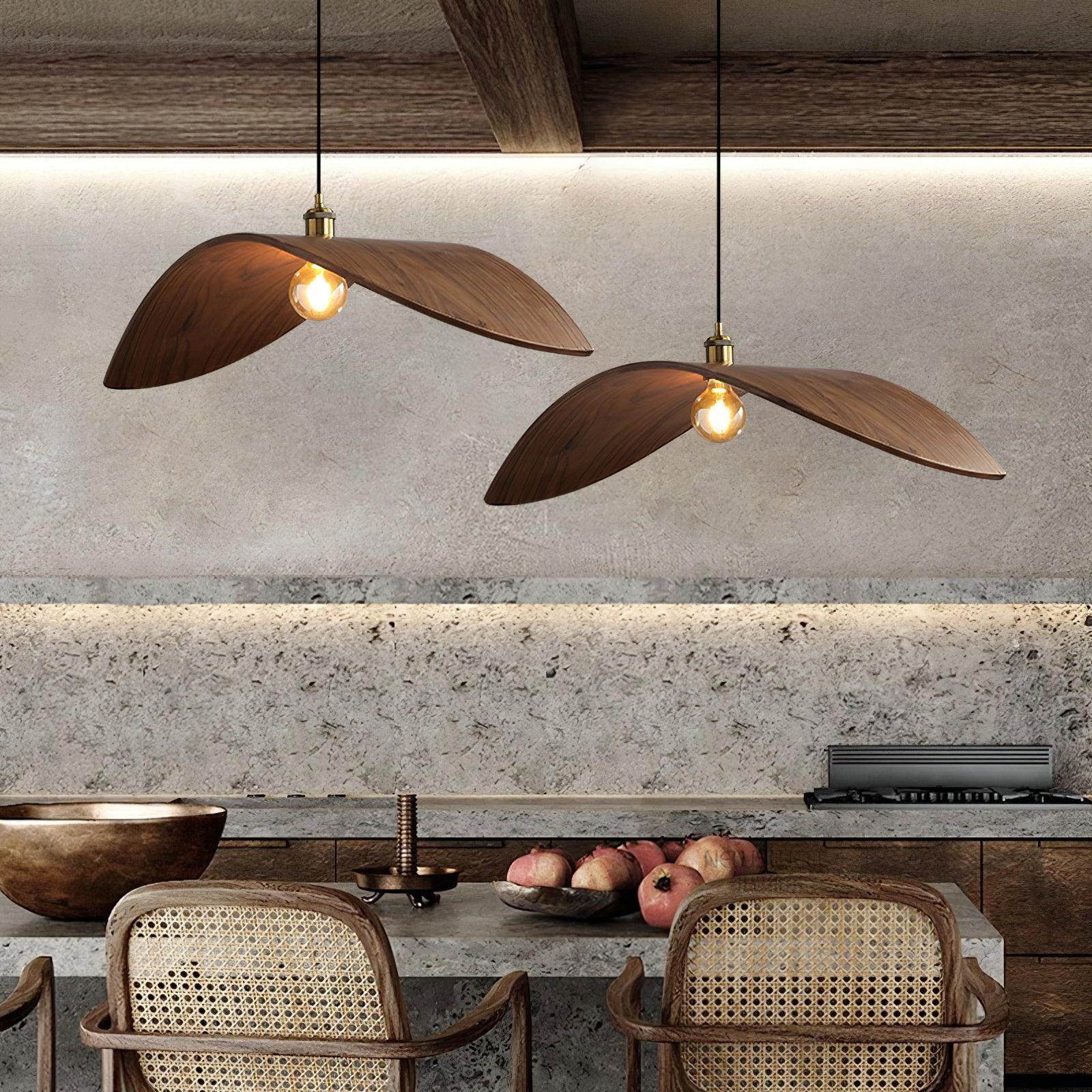Palten Nordic Art Wooden Pendant Lamp-Neutral Decor
