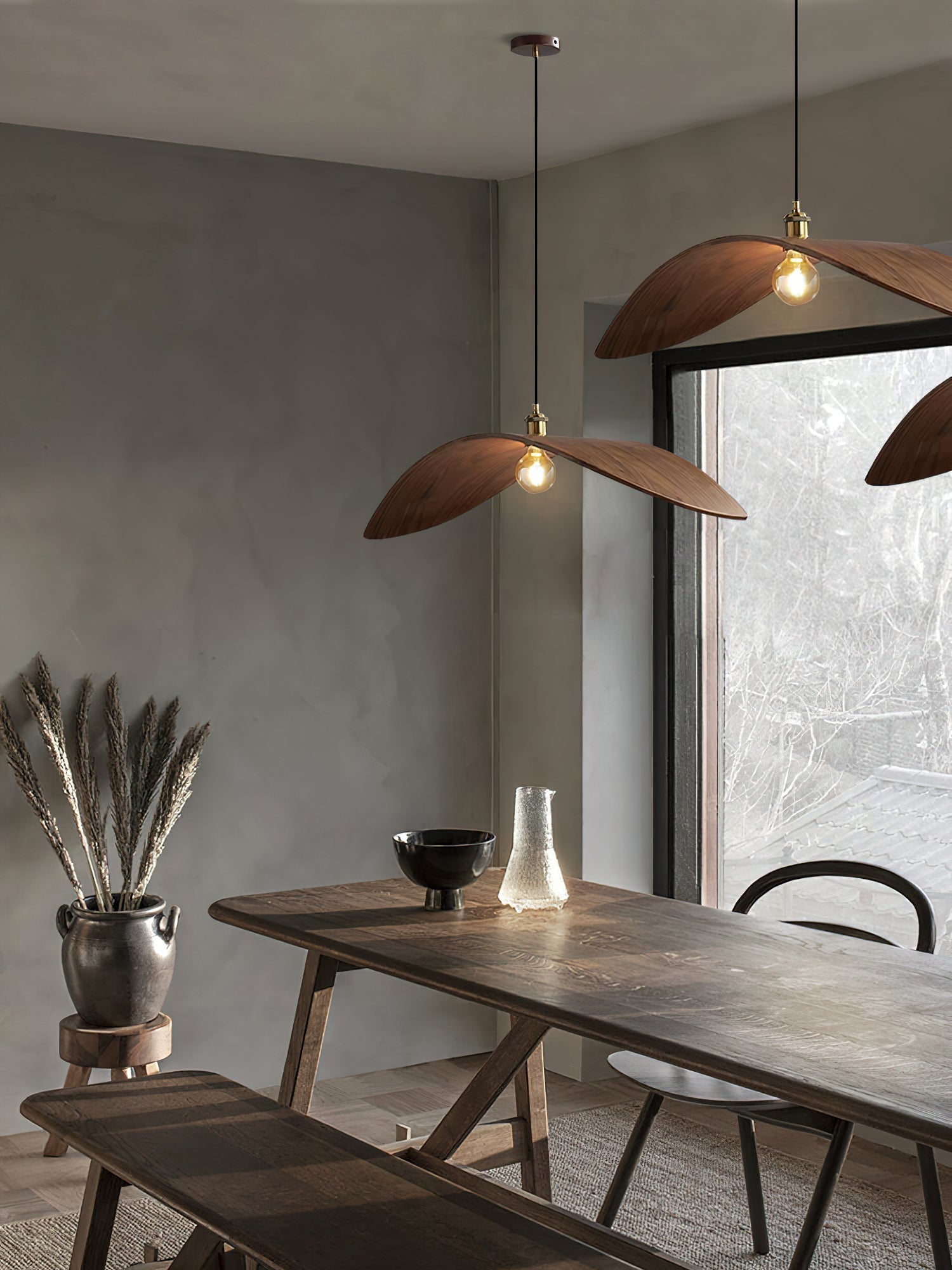 Palten Nordic Art Wooden Pendant Lamp-Neutral Decor