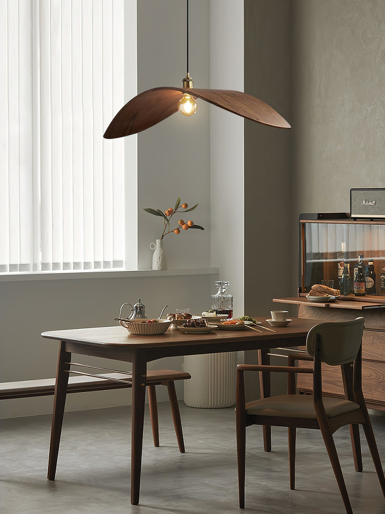 Palten Nordic Art Wooden Pendant Lamp-Neutral Decor